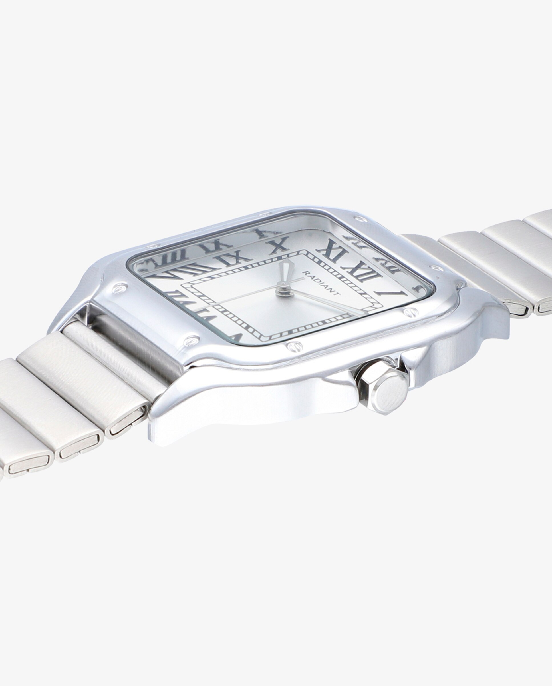 Relógio Analógico Chris Him Ra664203 de Aço e Bracelete Prateada em Cinzento Prata-3