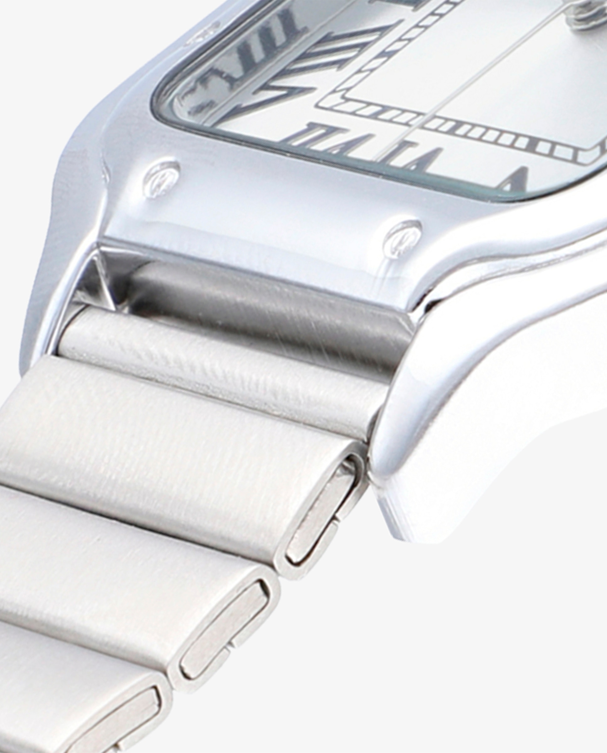 Relógio Analógico Chris Him Ra664203 de Aço e Bracelete Prateada em Cinzento Prata-4