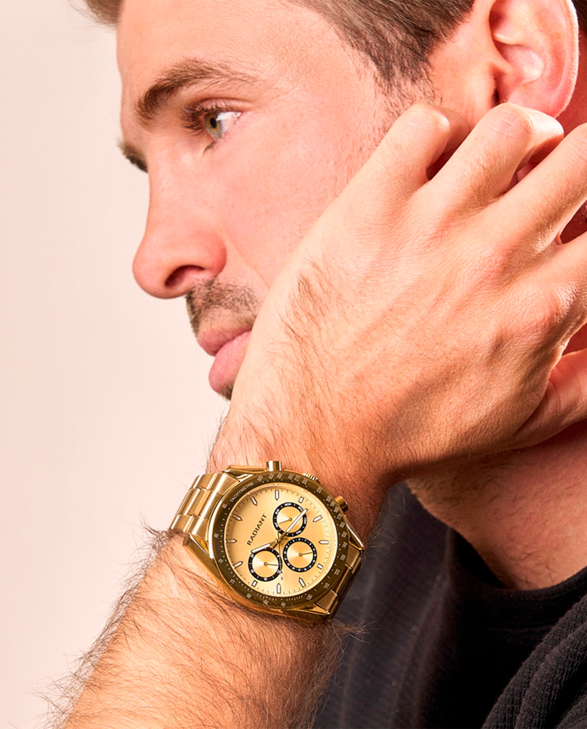 Relógio Marlon Ra668703 de Aço e Bracelete Dourada Ouro-2