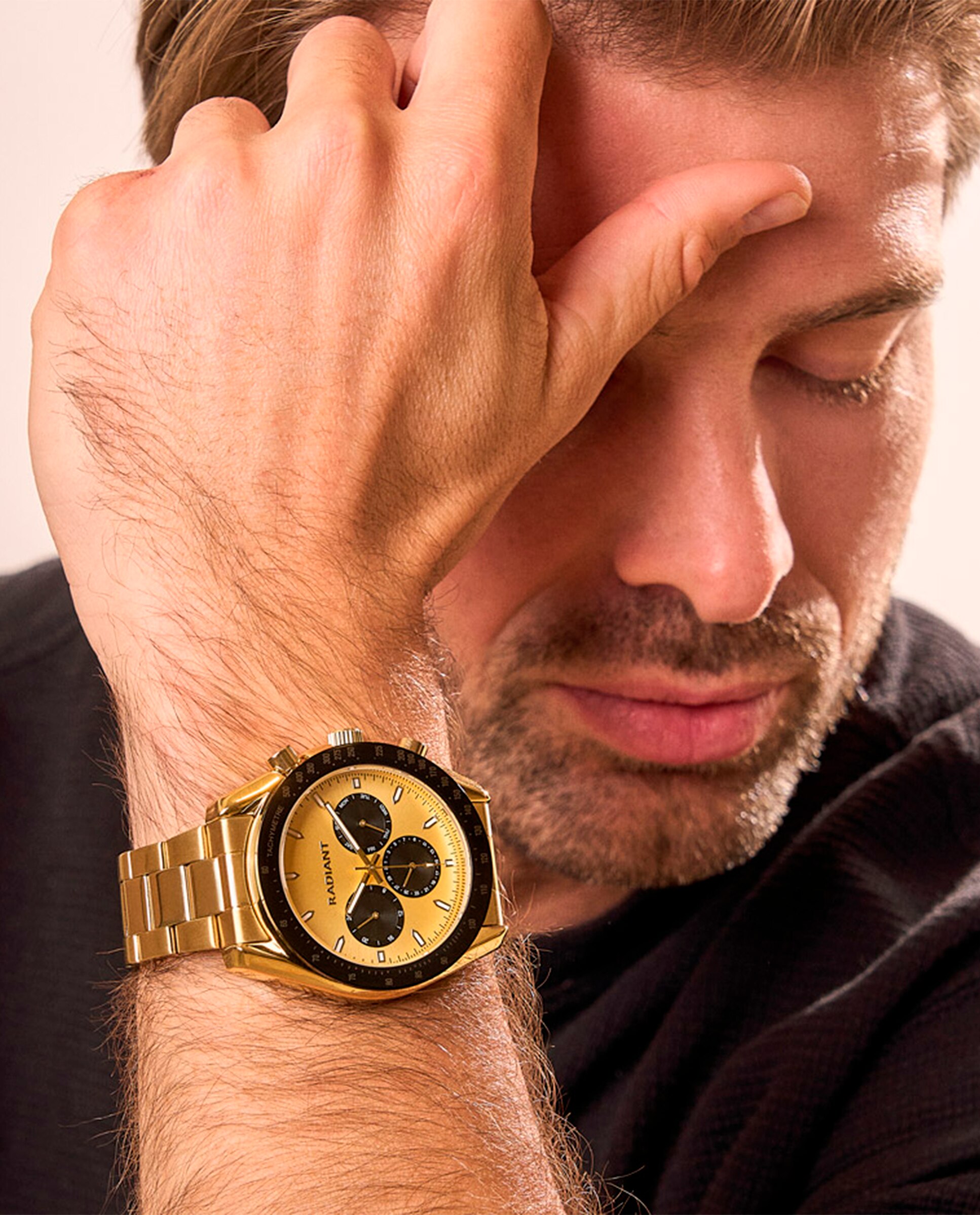 Relógio Marlon Ra668704 de Aço e Bracelete em Dourado Ouro-2