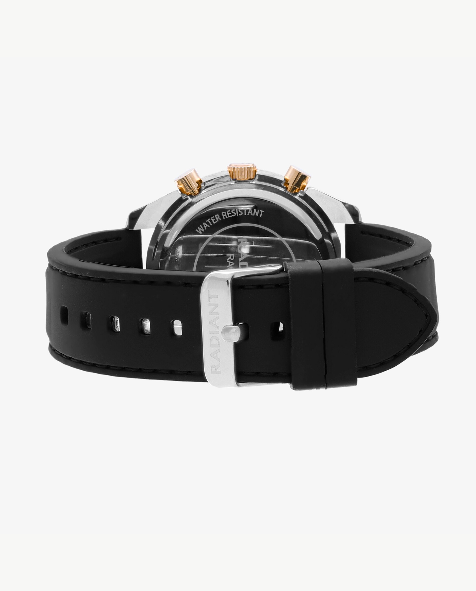 Relógio Analógico Marlon Ra668710 de Silicone e Correia em Preto Preto / Prata-5