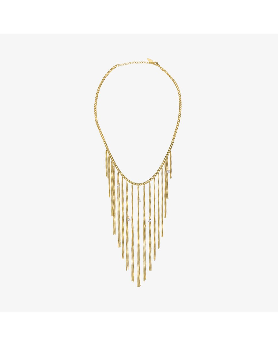 Colar Myfair de Aço Dourado Ouro-3