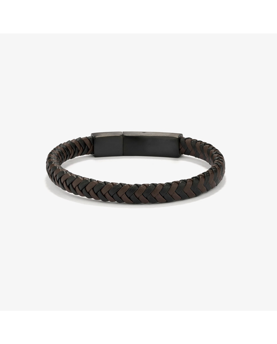 Pulseira Espiga de Aço em Preto Preto-1