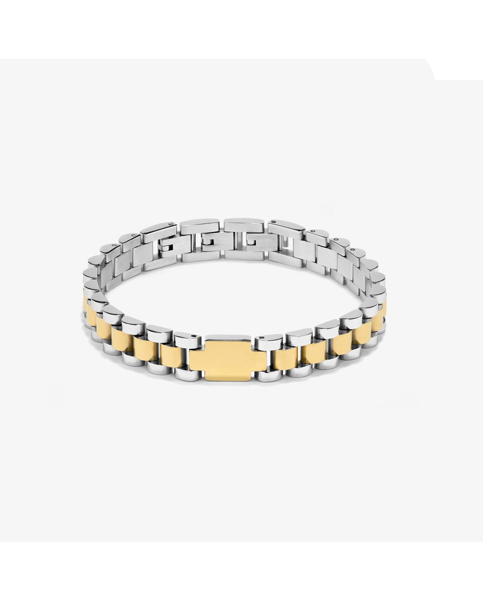 Pulseira Gourmette de Aço Prateada Prata-1