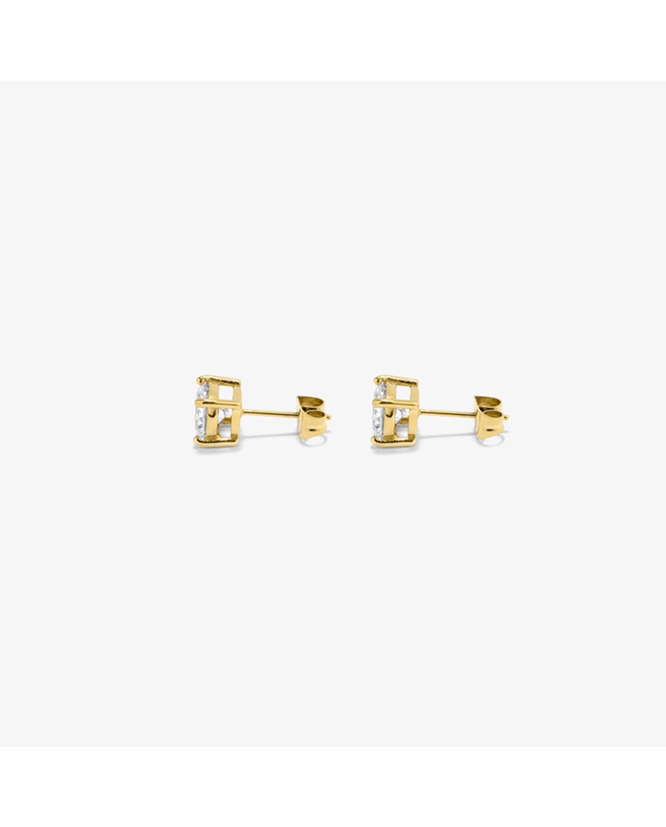 Brincos Atlante de Aço Dourado Ouro-3