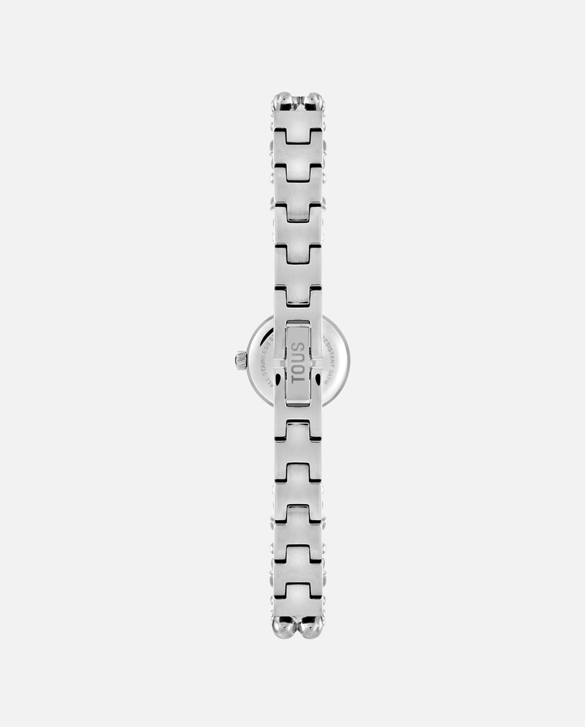 Relógio Analógico Bold Bear Round com Bracelete de Aço Prateado-3