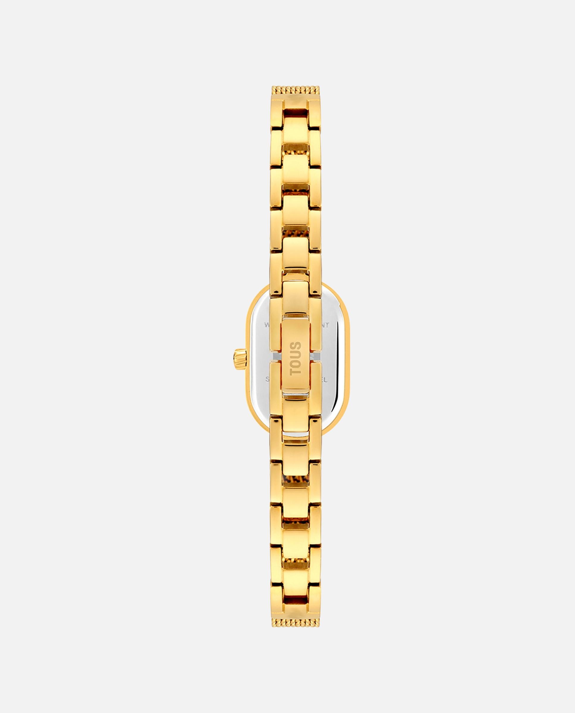 Relógio Analógico Oval Icon Joya com Bracelete de Aço em Dourado Dourado-3