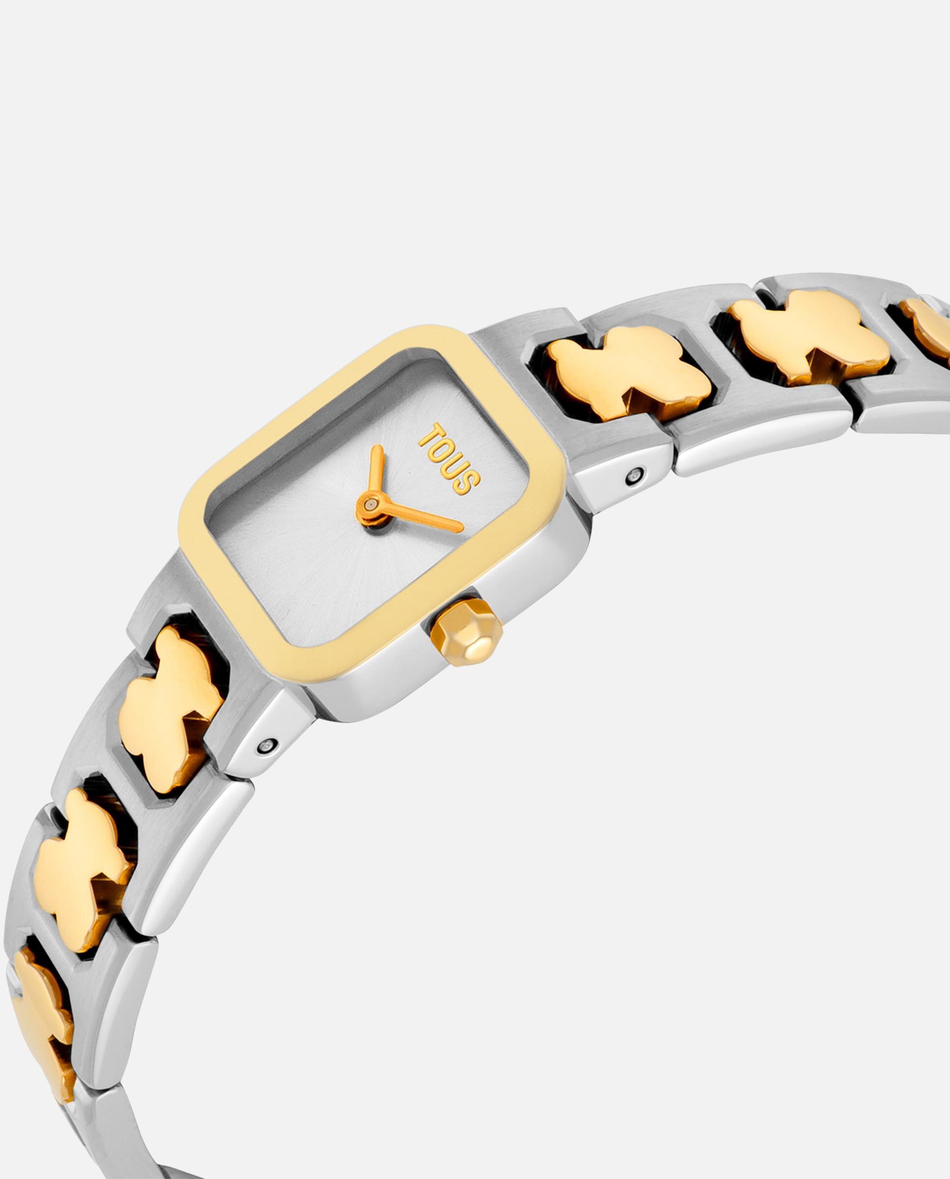 Relógio Analógico Icon Time com Bracelete de Aço e Aço Dourado Dourado-2