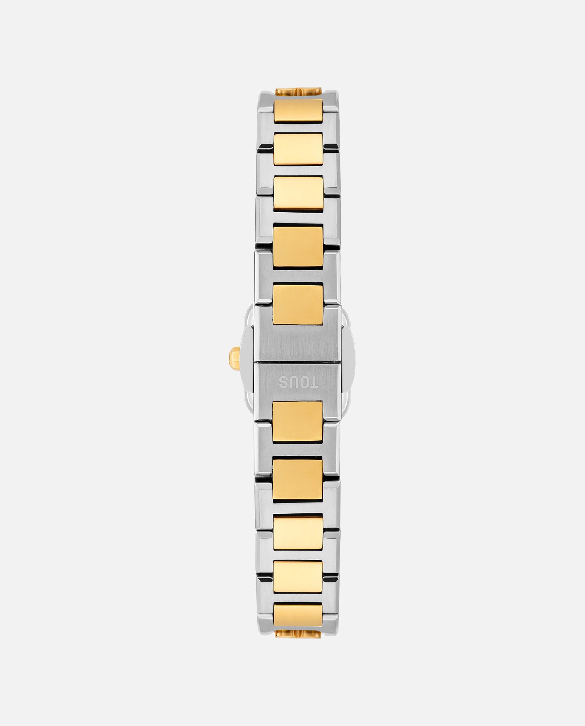 Relógio Analógico Icon Time com Bracelete de Aço e Aço Dourado Dourado-3