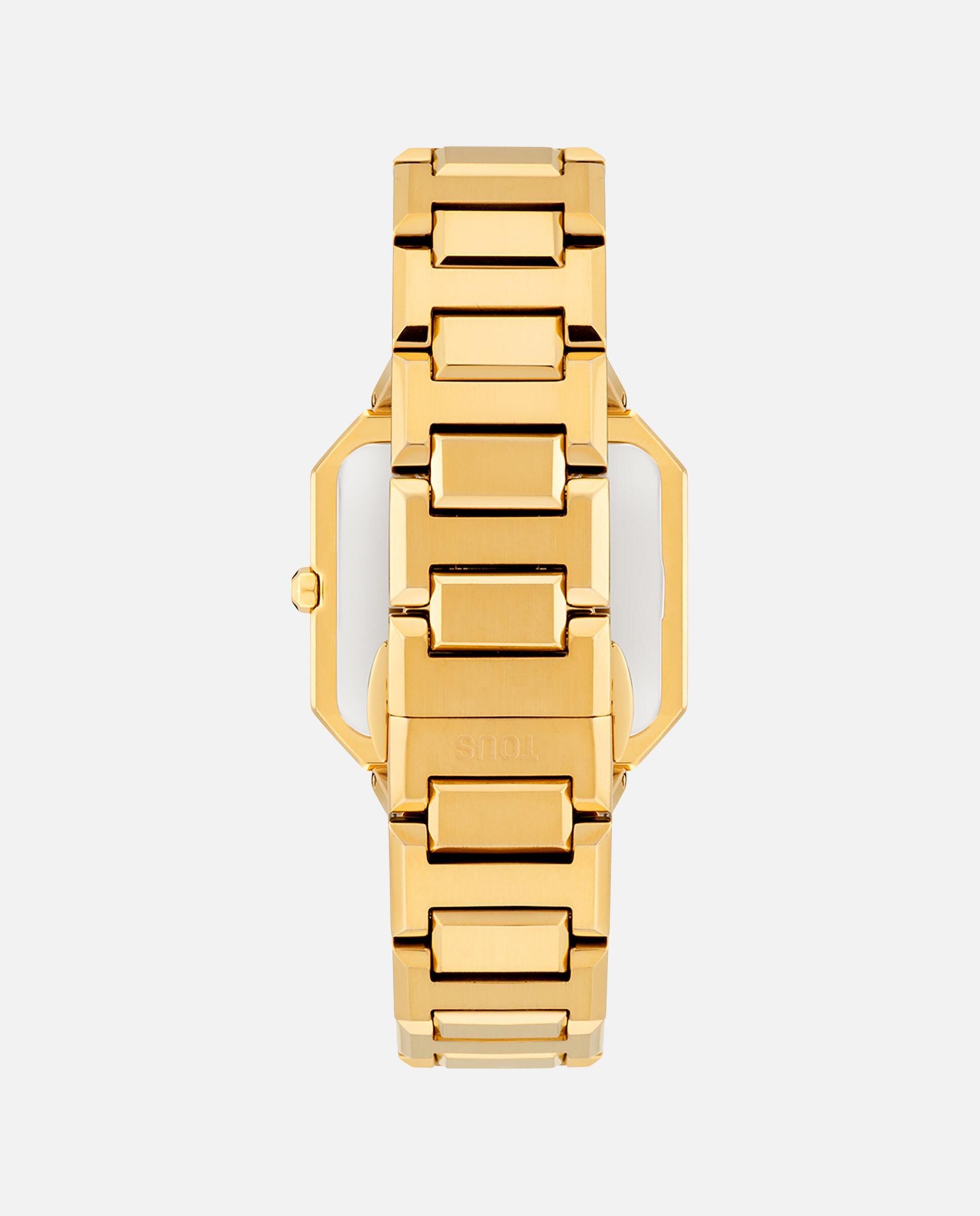 Relógio Analógico Karat com Bracelete de Aço Dourado e Mostrador de Madrepérola Rosa Dourado-3