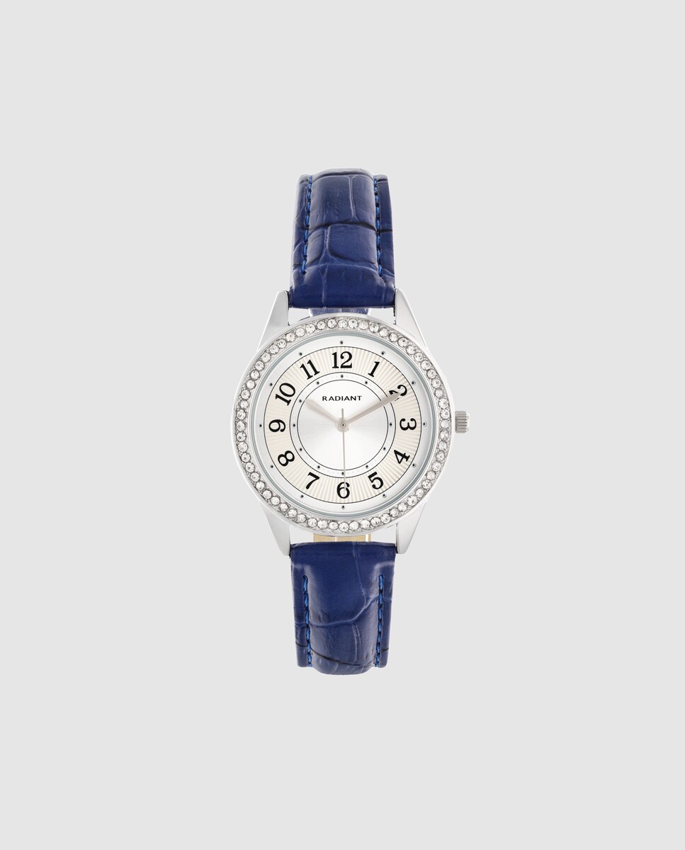 Relógio Audrey Hepburn RA670204 de Pele e Bracelete Azul Azul-1