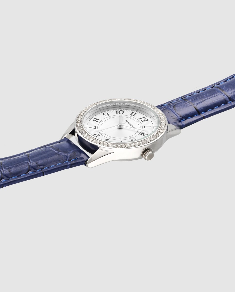 Relógio Audrey Hepburn RA670204 de Pele e Bracelete Azul Azul-3