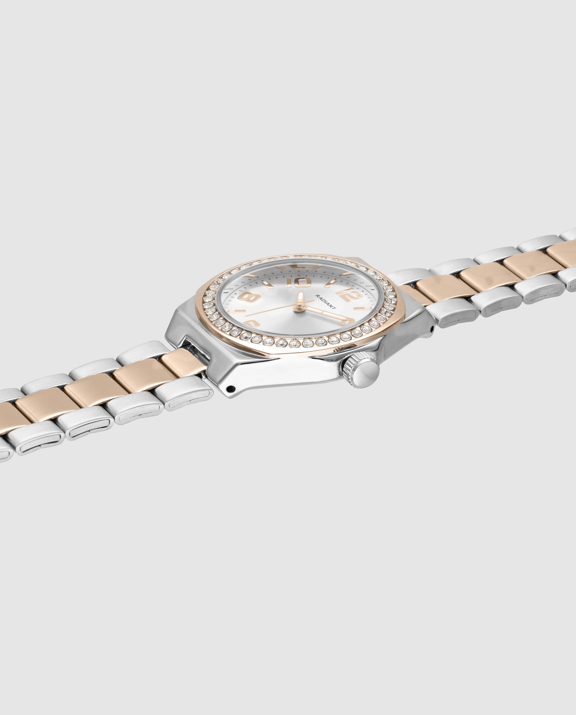 Relógio Britney Ra674203 de Aço e Bracelete Bicolor Ouro Rosa Prata-3