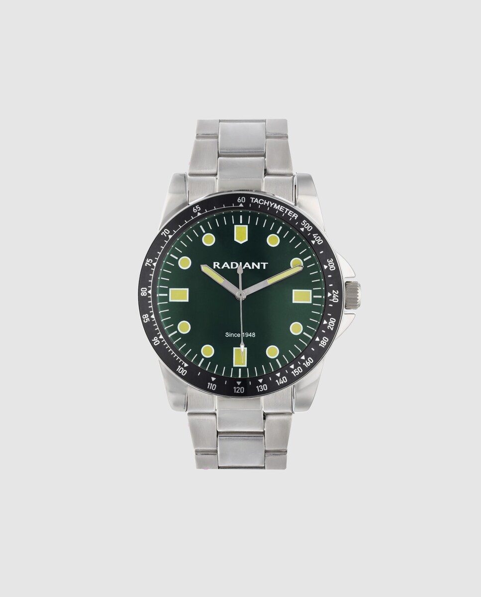 Relógio Robert RA677201 de Aço e Correia Prateada/cinzento Prata-1