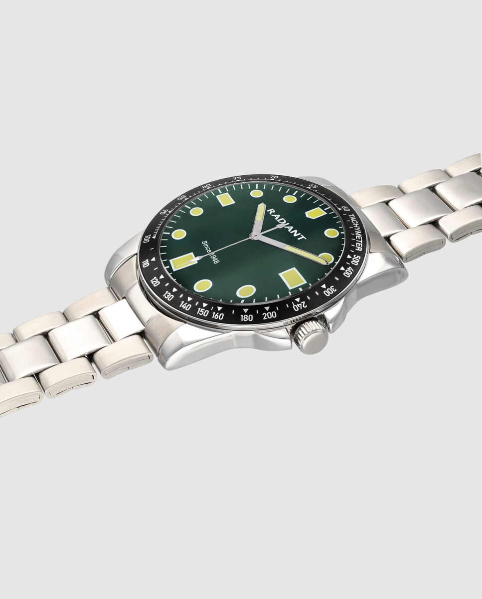 Relógio Robert RA677201 de Aço e Correia Prateada/cinzento Prata-3