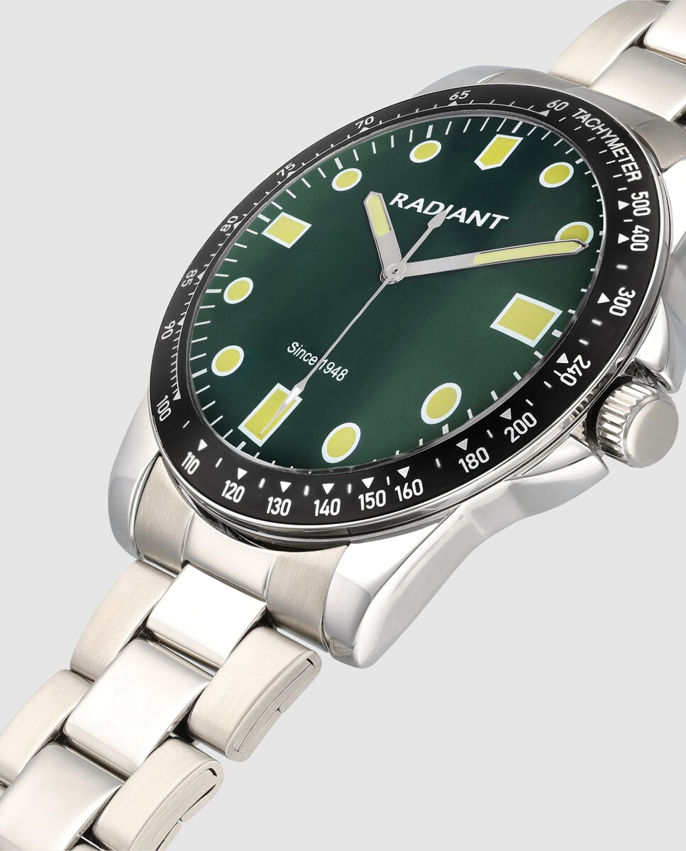 Relógio Robert RA677201 de Aço e Correia Prateada/cinzento Prata-4