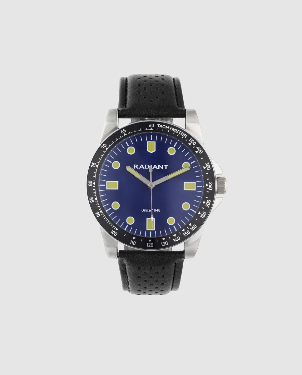 Relógio Robert RA677204 de Pele e Correia em Preto Preto-1