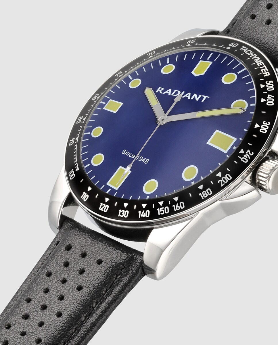 Relógio Robert RA677204 de Pele e Correia em Preto Preto-4