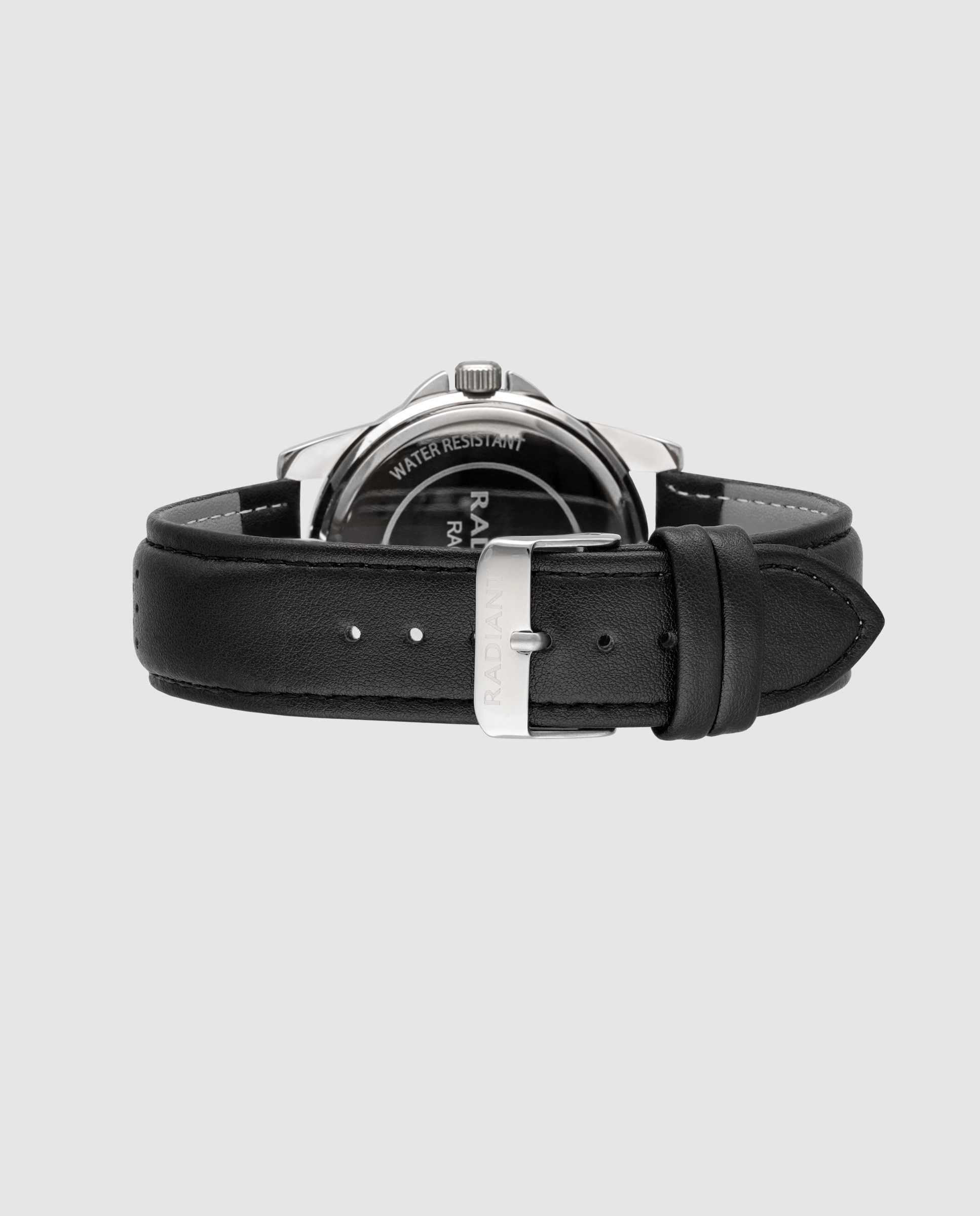 Relógio Robert Ra677204 de Pele e Correia em Preto Preto-5