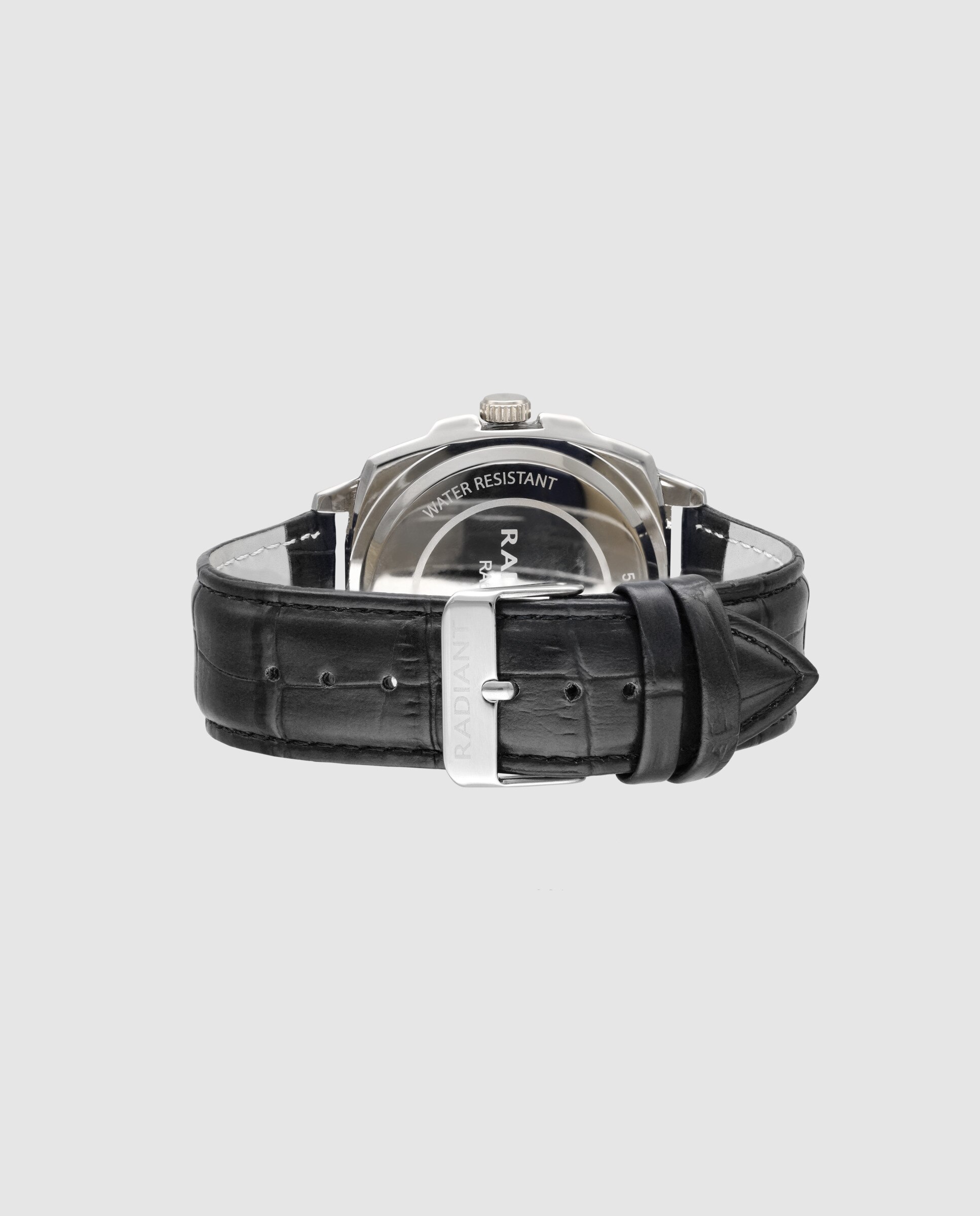Relógio Paul Ra678202 de Pele e Correia em Preto Preto-4