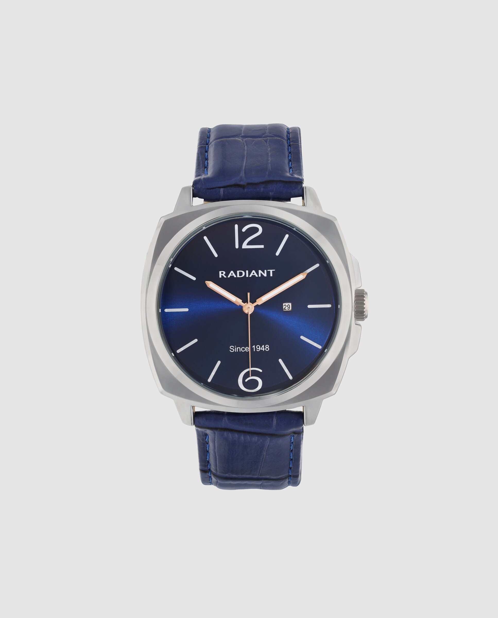 Relógio Paul Ra678203 de Pele e Correia Azul Azul-1
