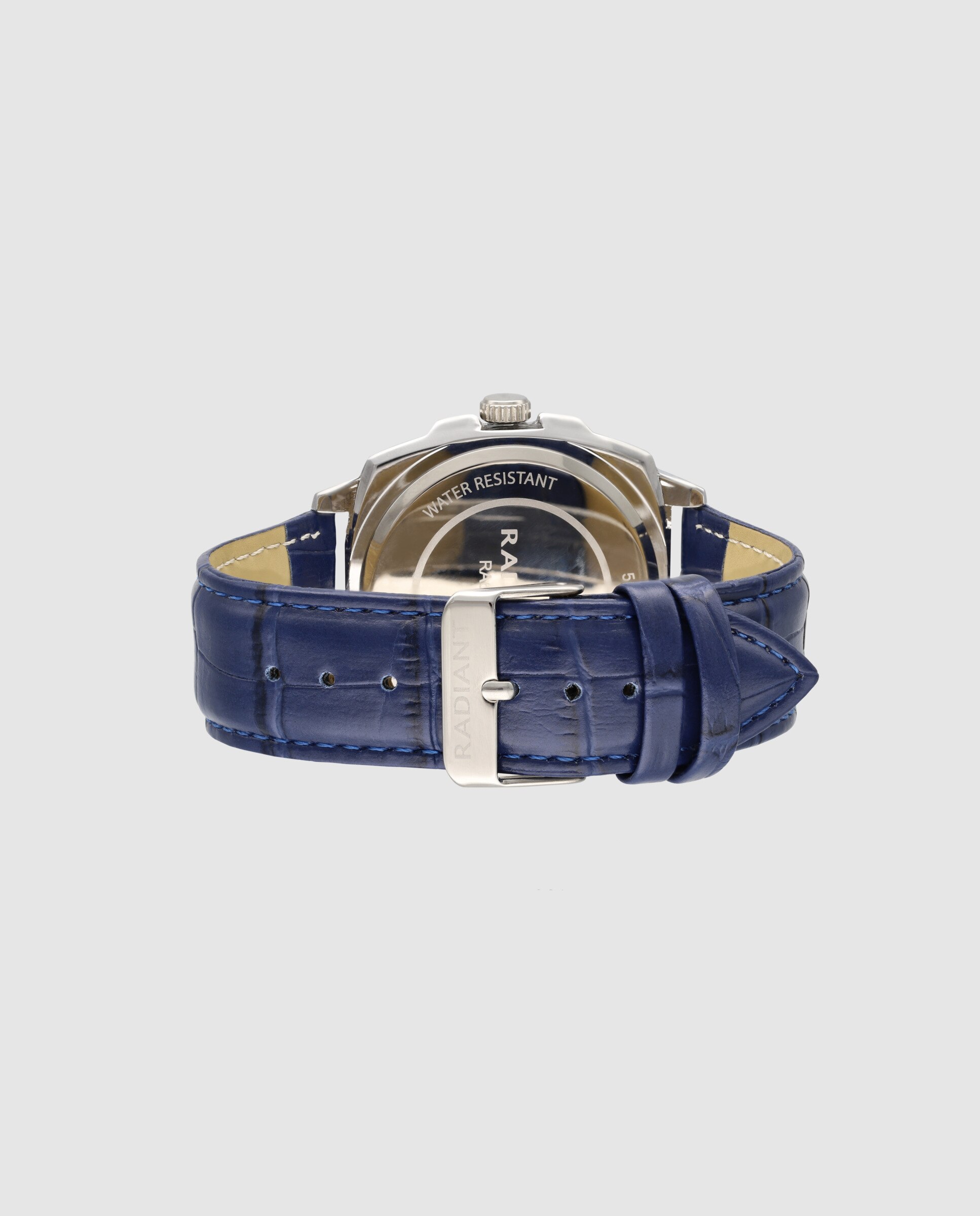 Relógio Paul Ra678203 de Pele e Correia Azul Azul-5
