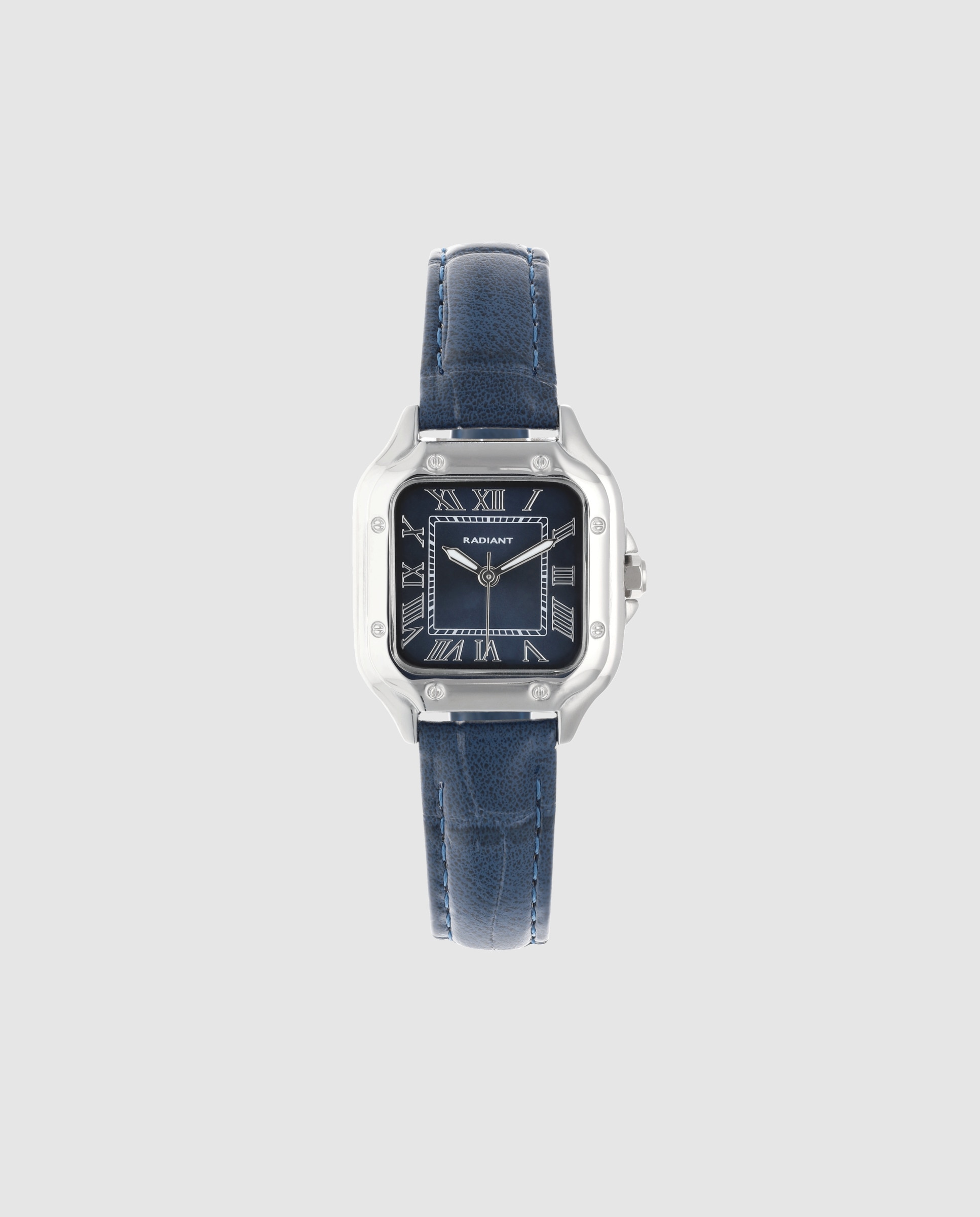 Relógio Chris Her Ra661208 de Pele e Correia em Azul Azul-1