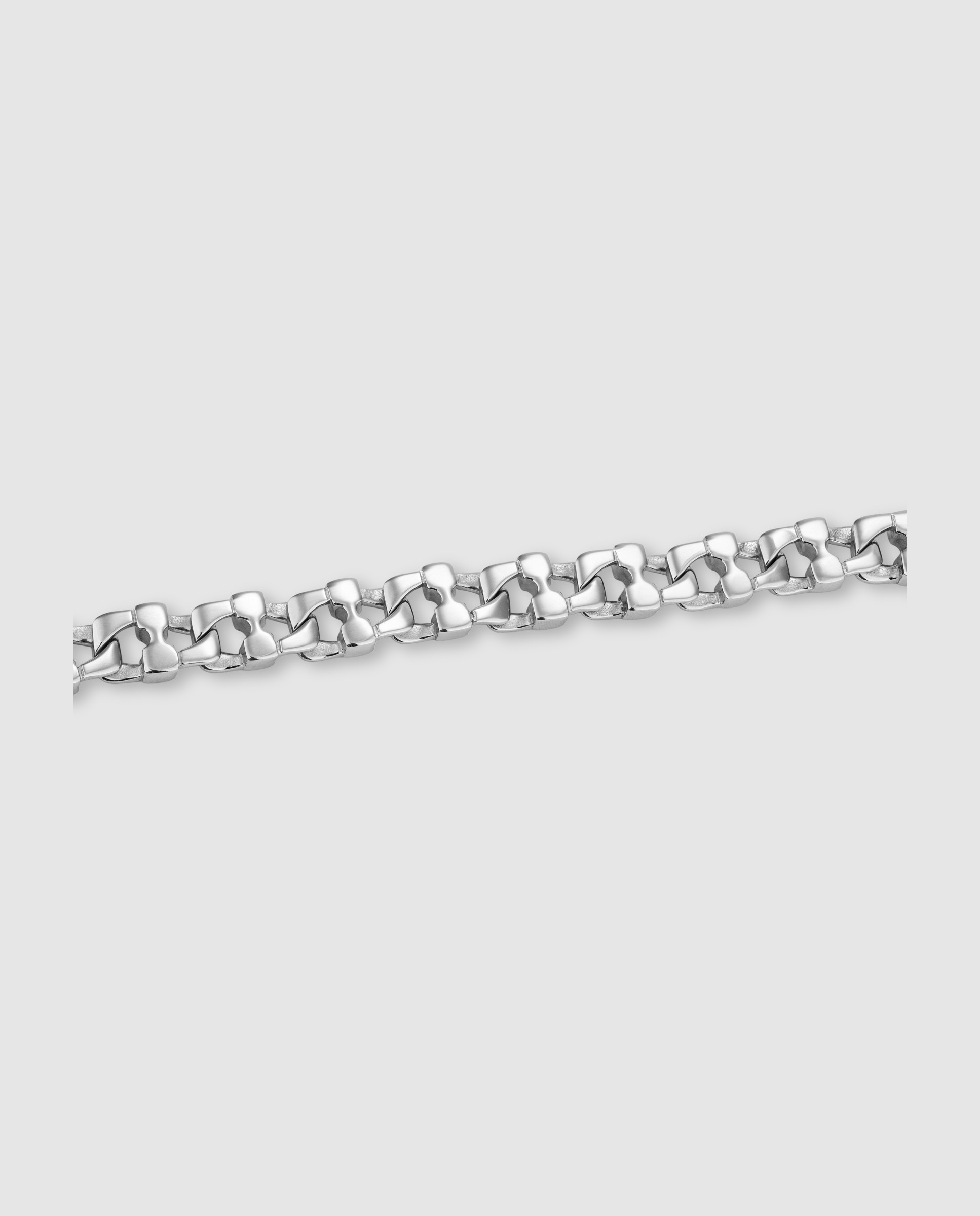 Pulseira Steel Code de Aço Prateada Prata-3