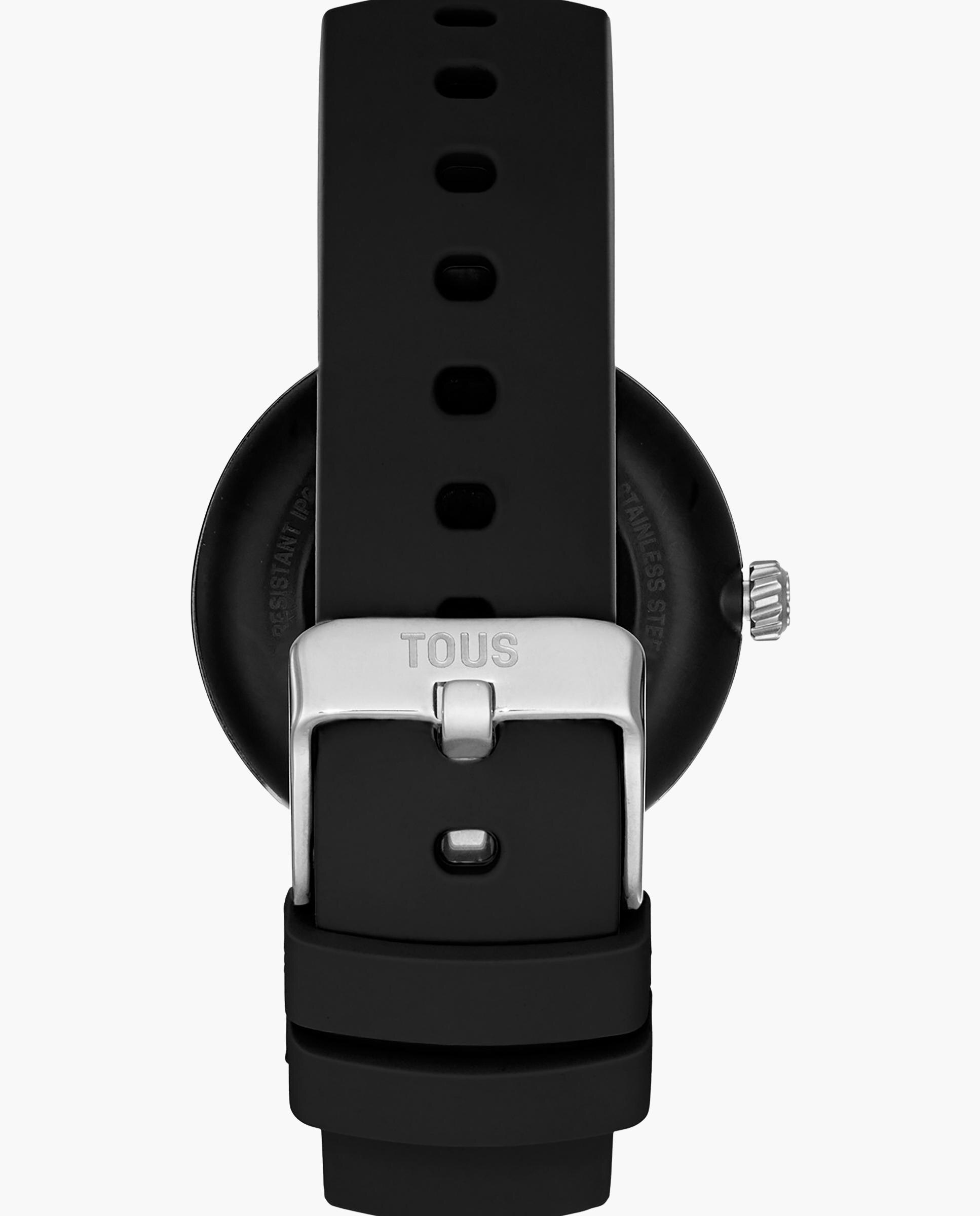 Smartwatch S-connect Charms com Bracelete em Preto e Motivos de Aço Preto-2
