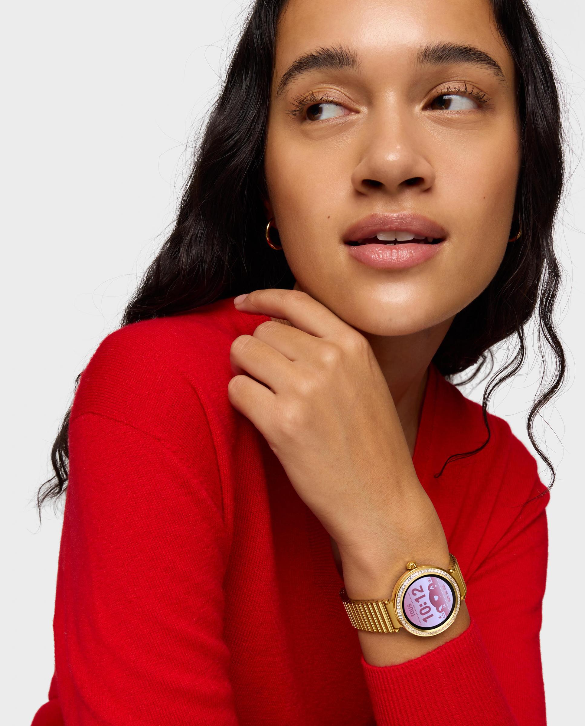 Smartwatch Drive em Aço Inoxidável Dourado Dourado-5