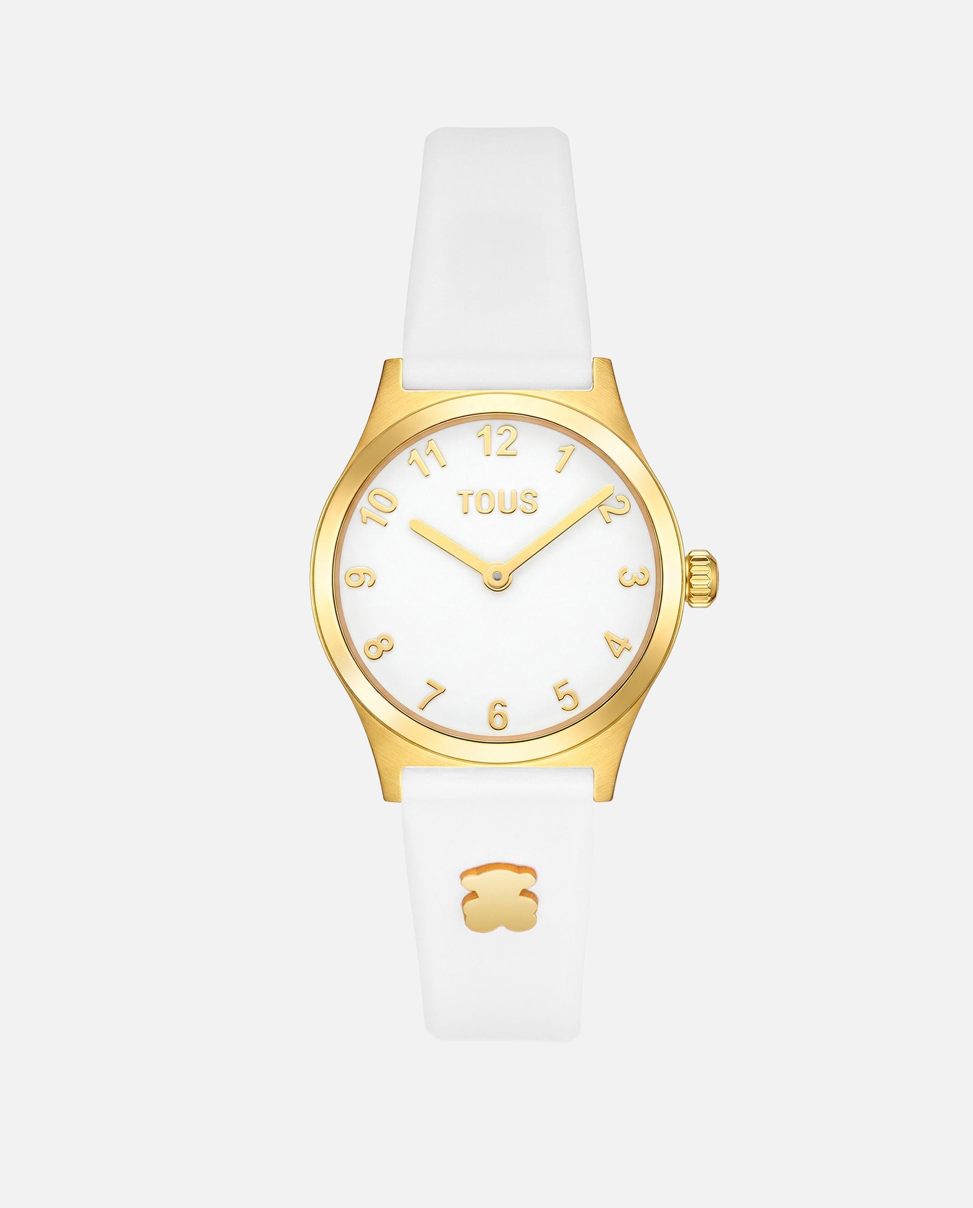 Relógio Epic Icon Kdt Charms com Bracelete em Branco e Aço em Dourado Branco-1