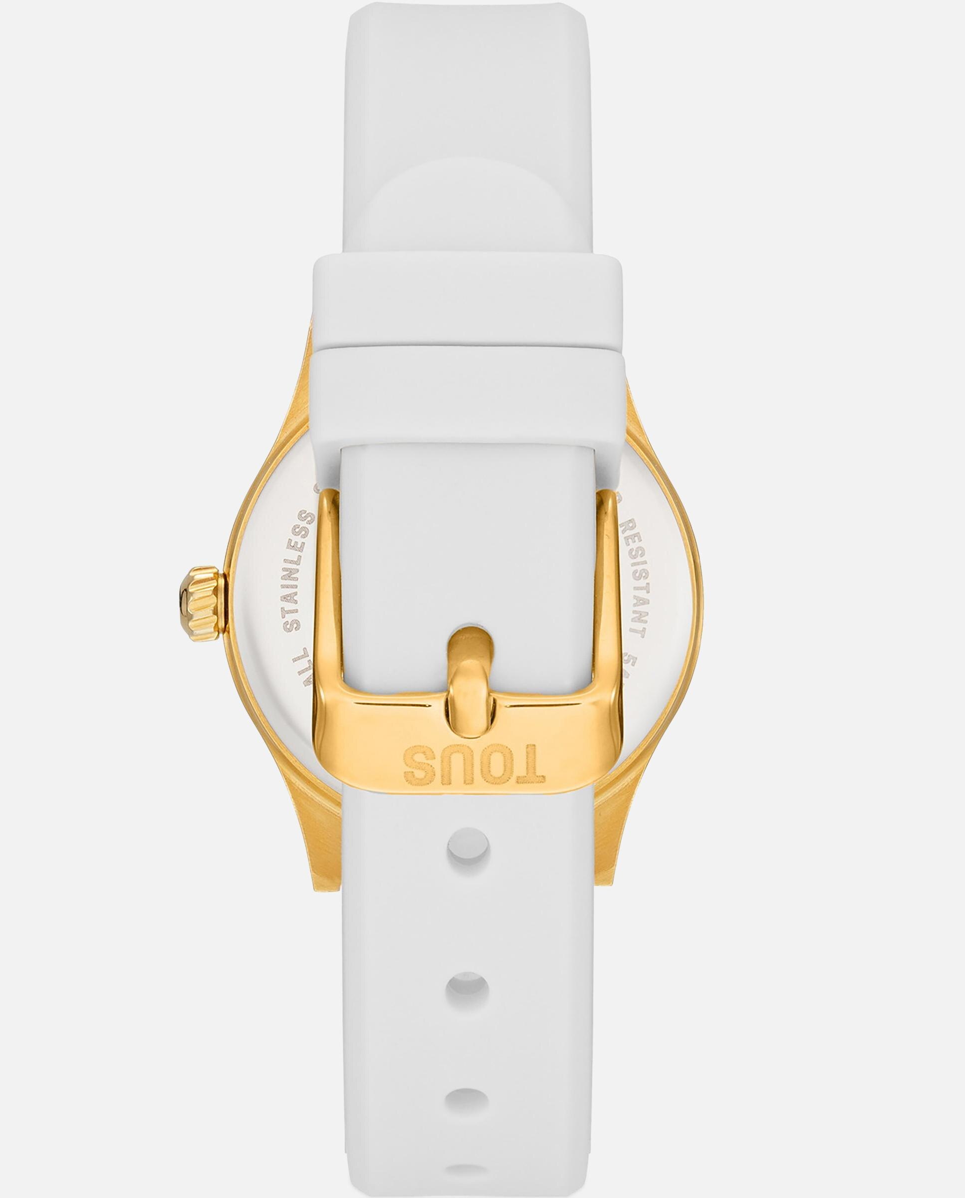 Relógio Epic Icon Kdt Charms com Bracelete em Branco e Aço em Dourado Branco-4