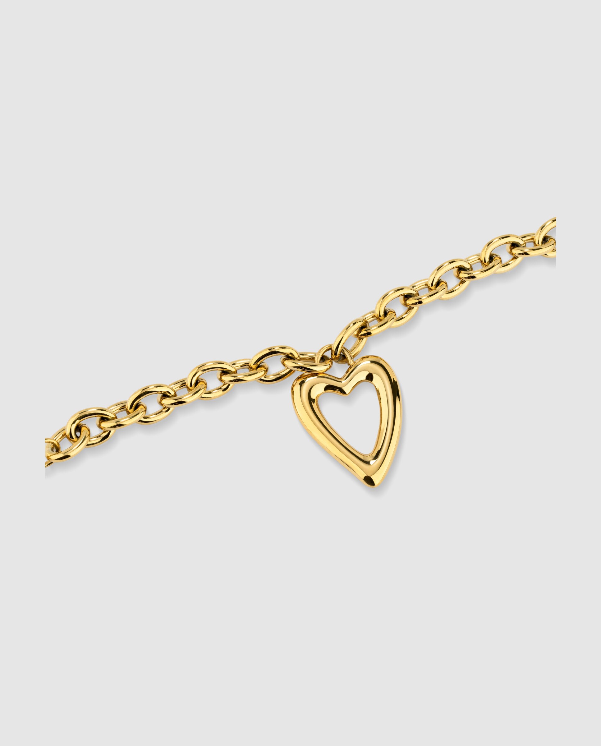 Colar Spezial de Aço Dourado Ouro-3