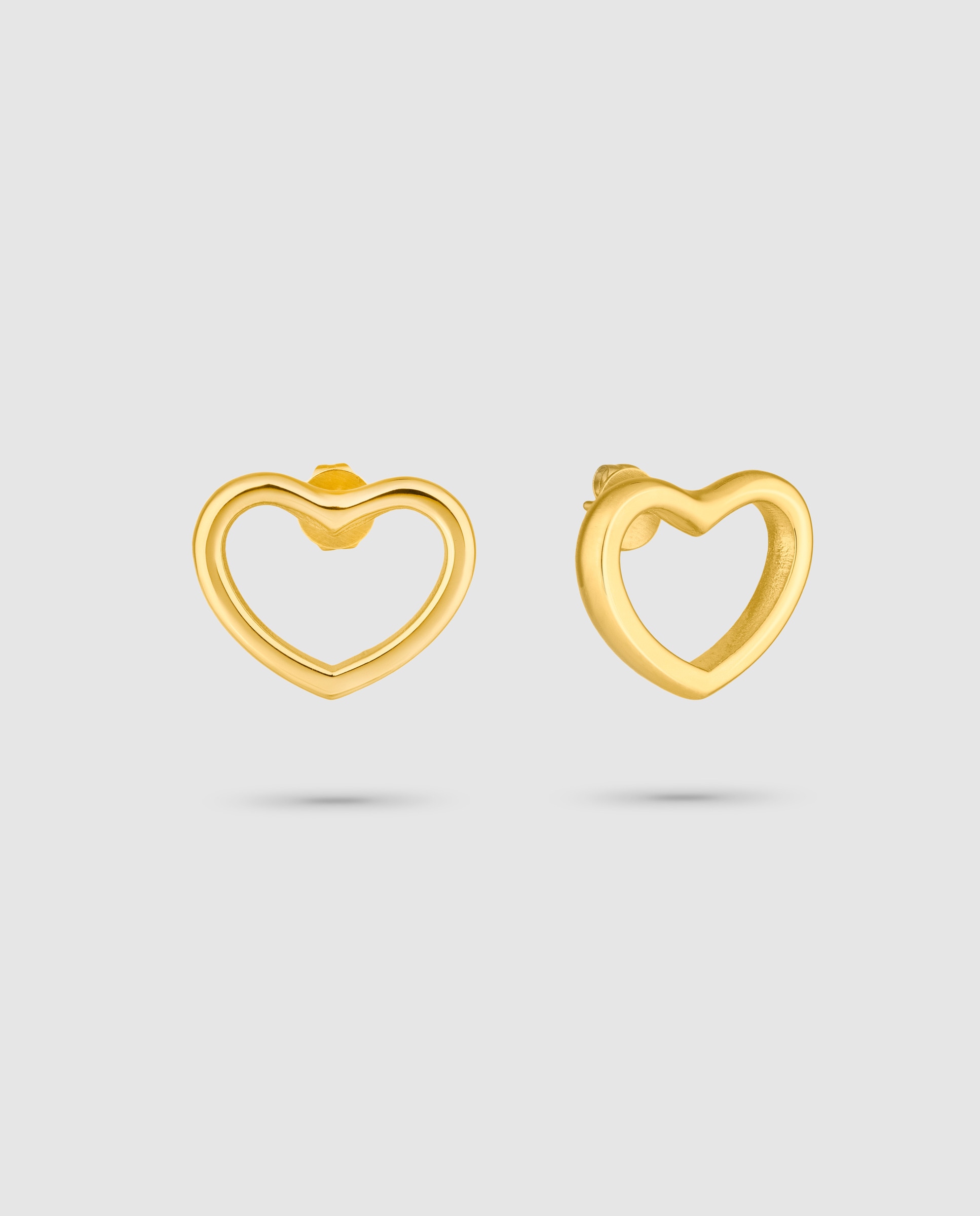 Brincos Mylove de Aço em Dourado Ouro-1