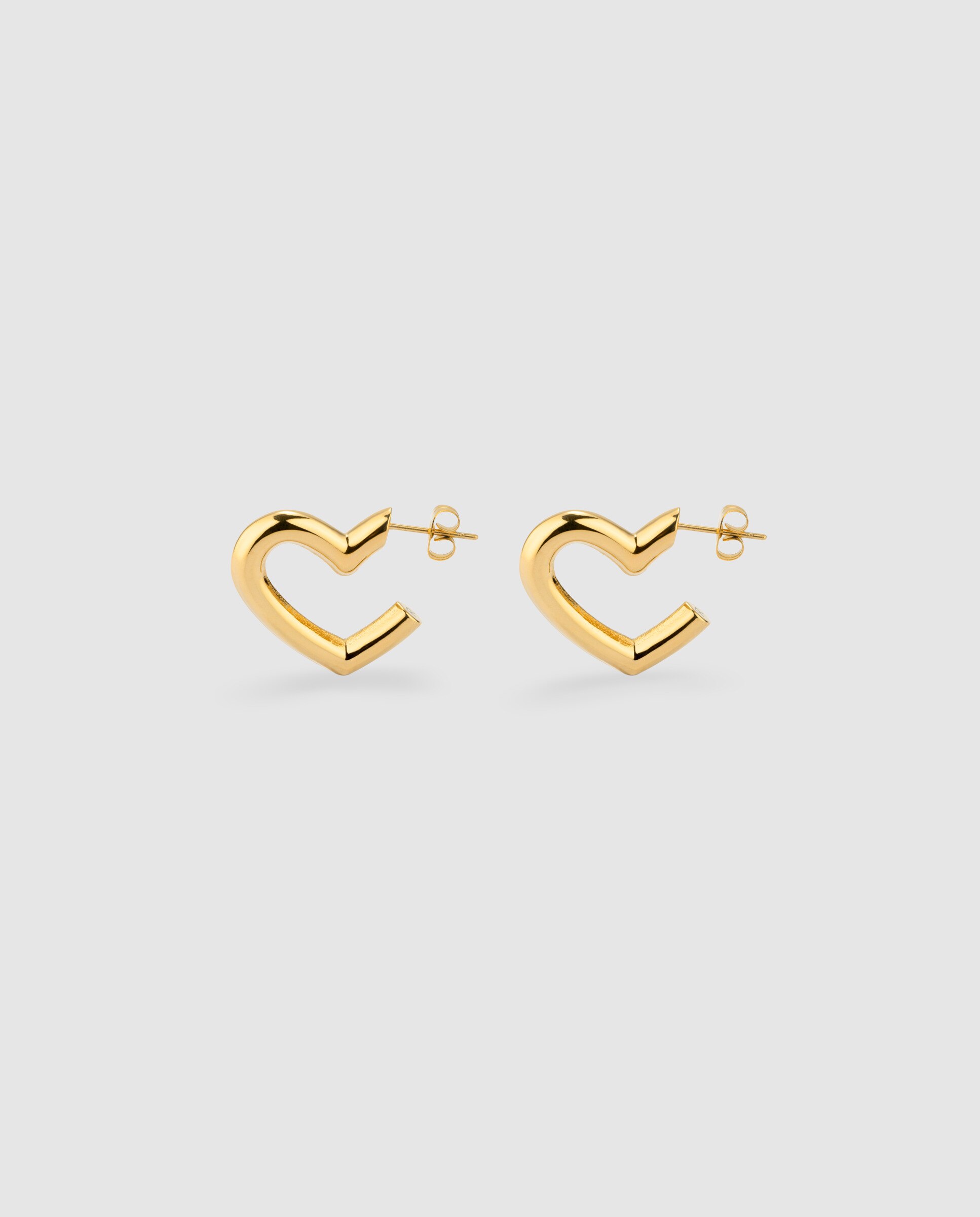 Brincos Mylove de Aço Dourado Ouro-3
