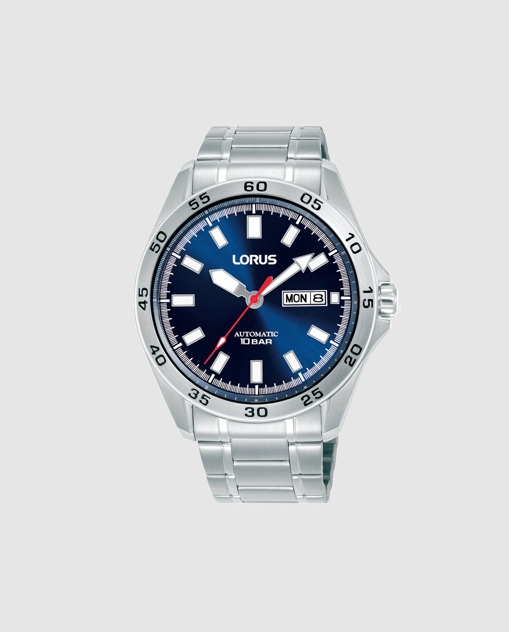 Relógio Automático Sport Man Rl421cx9s de Aço e Bracelete Prateada Prata / Vermelho-1