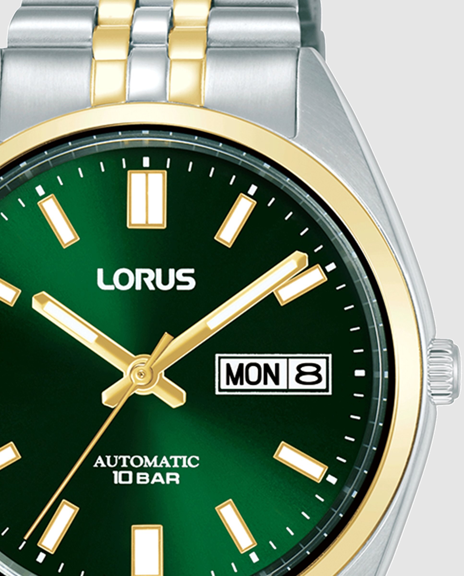 Relógio Automático Classic Man Rl430cx9s de Aço e Bracelete Prateada Verde-2