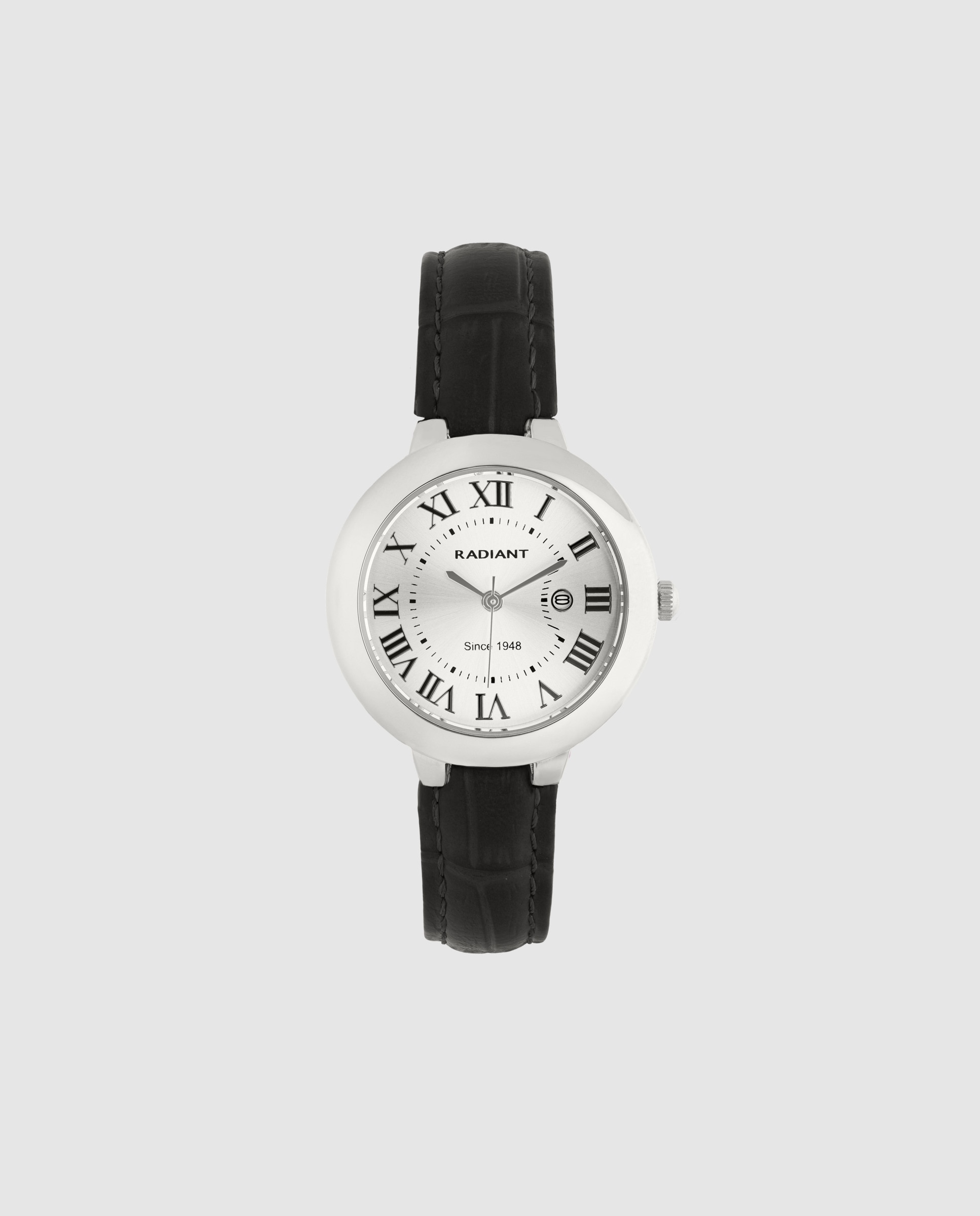 Relógio Golden Hour Ra684204 de Pele e Correia em Preto Preto-1