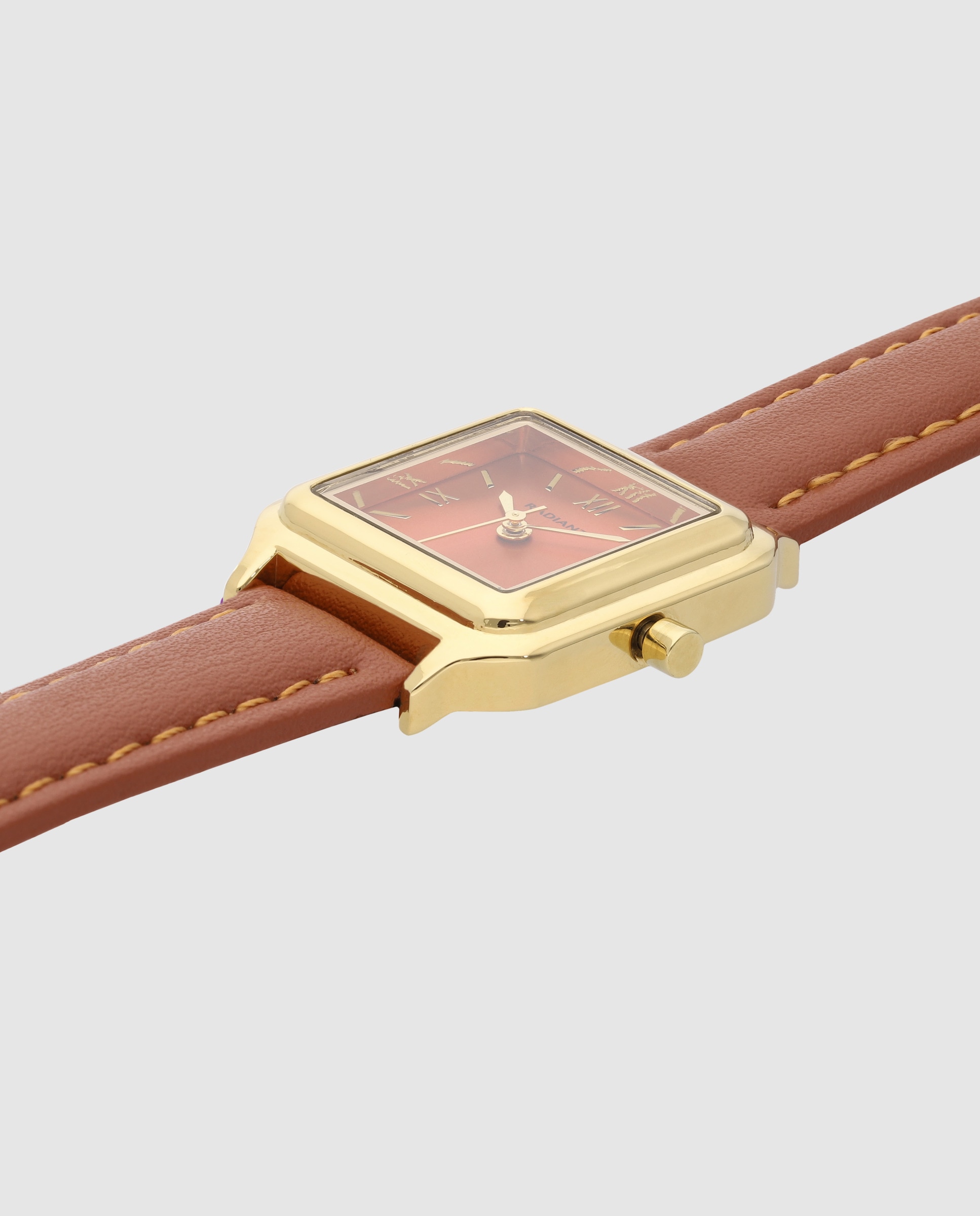 Relógio Coral Wave Ra687206 de Pele Sintética e Bracelete em Castanho Castanho-3