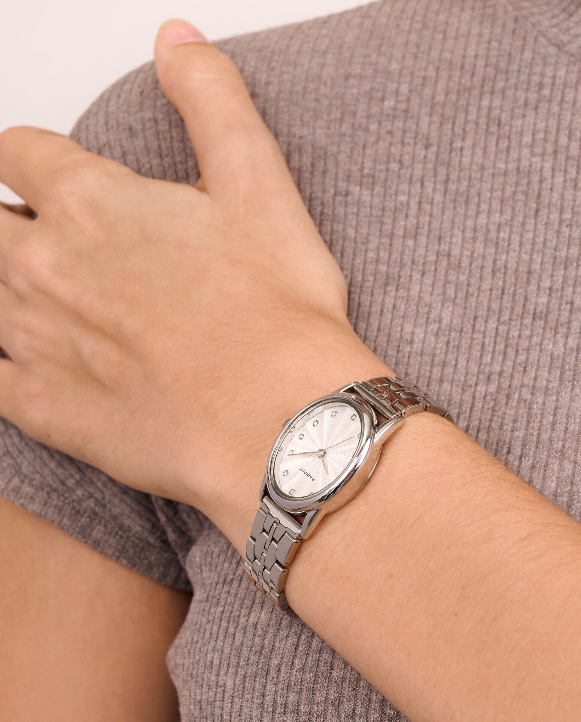 Relógio Luna Bay Ra689201 de Aço e Bracelete Prateada/cinza Prata-2