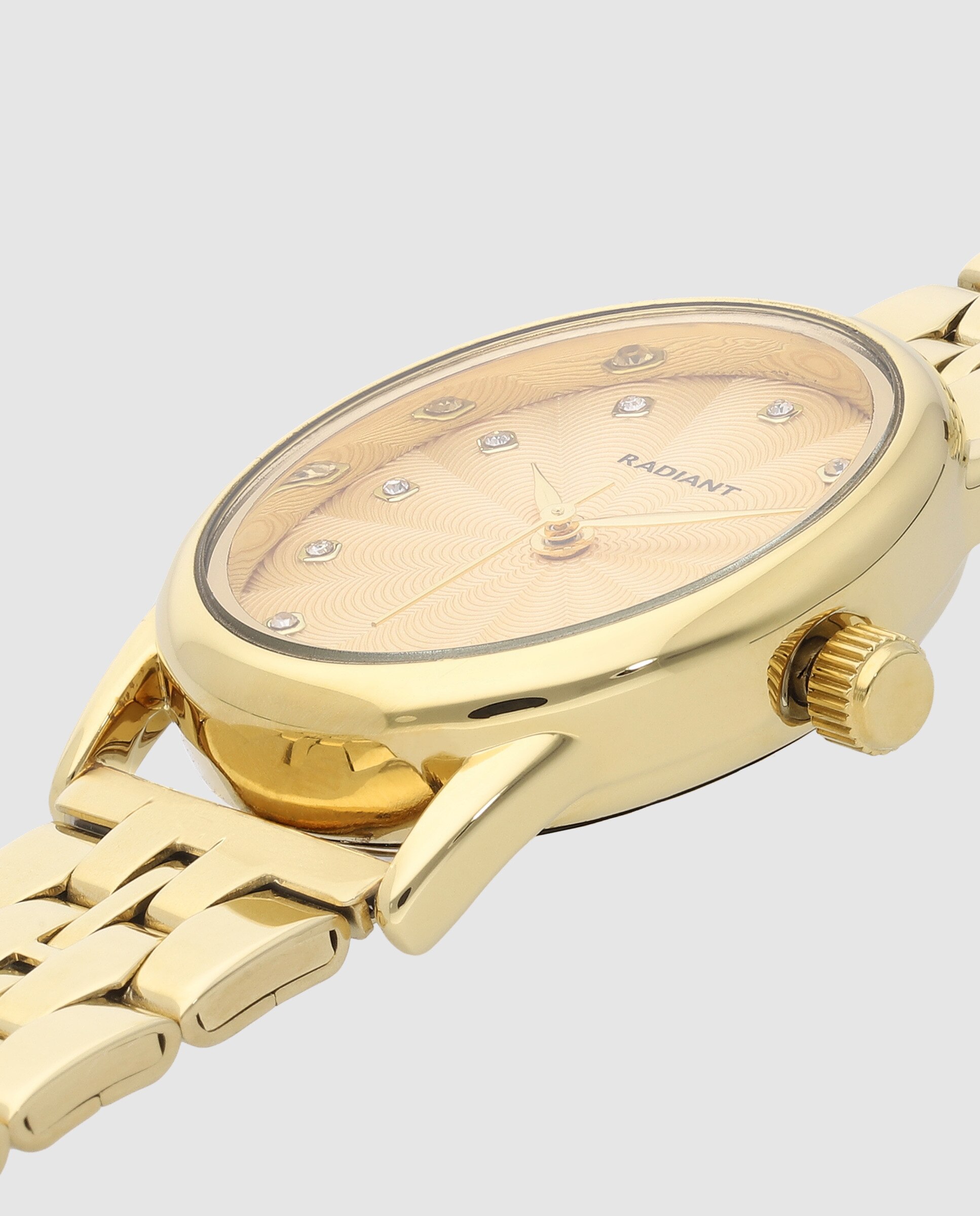 Relógio Luna Bay Ra689202 de Aço e Bracelete Dourada Ouro-4