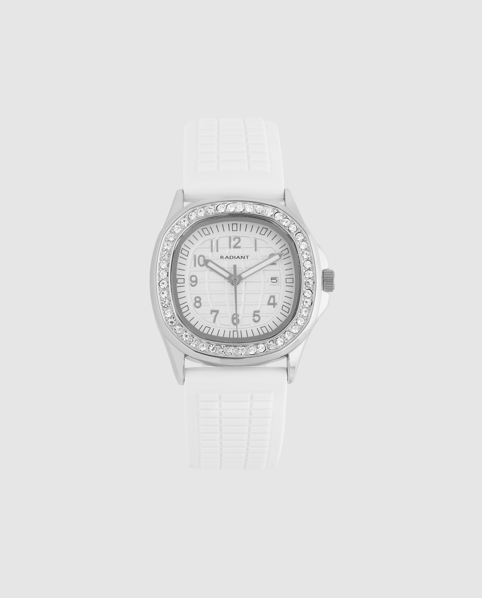 Relógio Azure Whisper Ra690202 de Silicone e Bracelete em Branco Branco-1