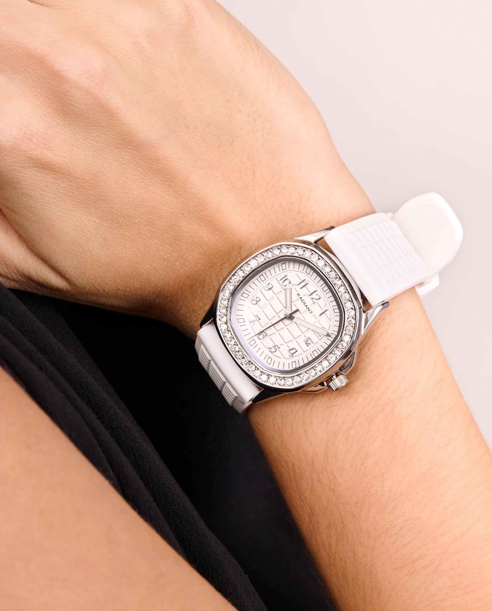 Relógio Azure Whisper Ra690202 de Silicone e Bracelete em Branco Branco-2