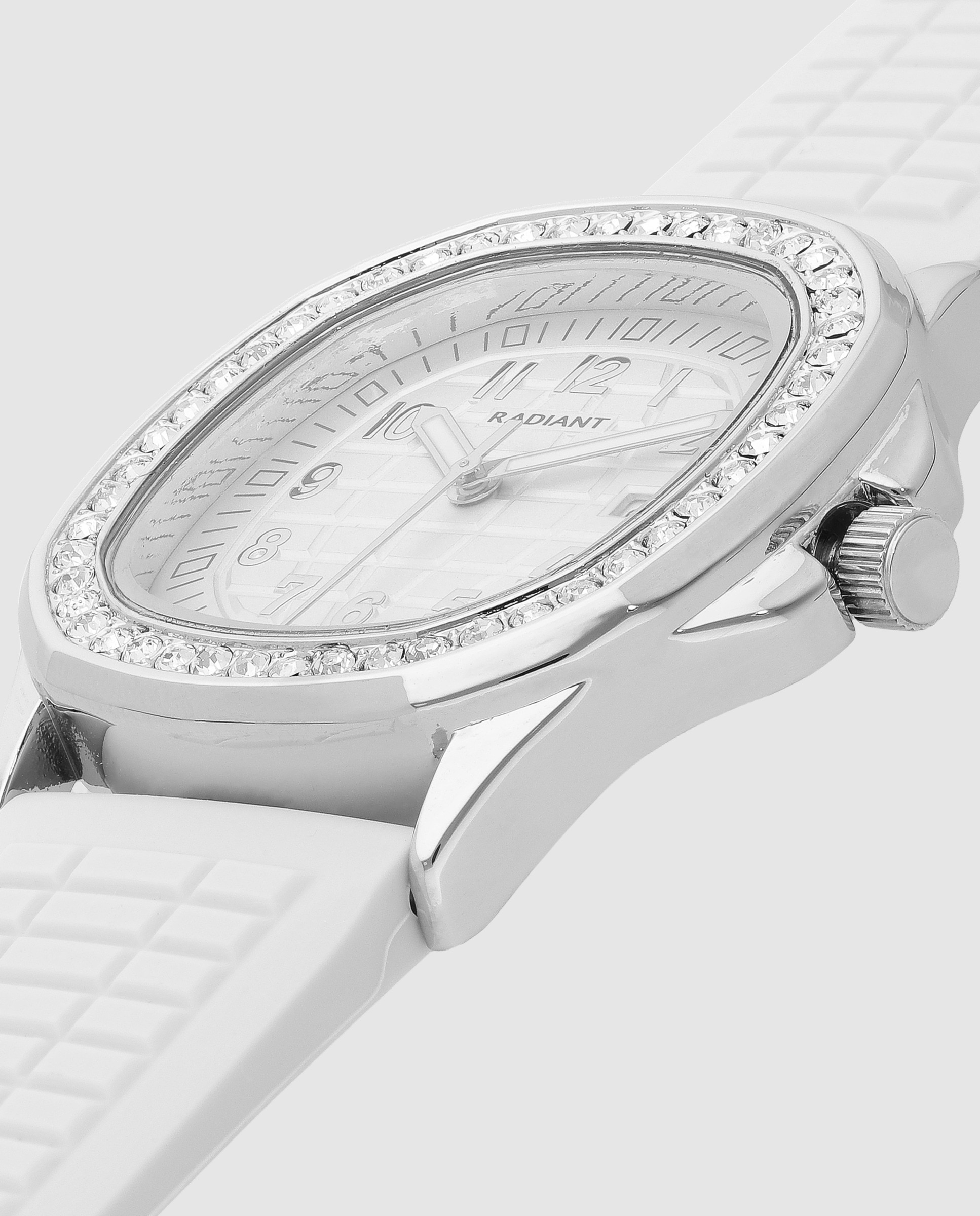 Relógio Azure Whisper Ra690202 de Silicone e Bracelete em Branco Branco-4