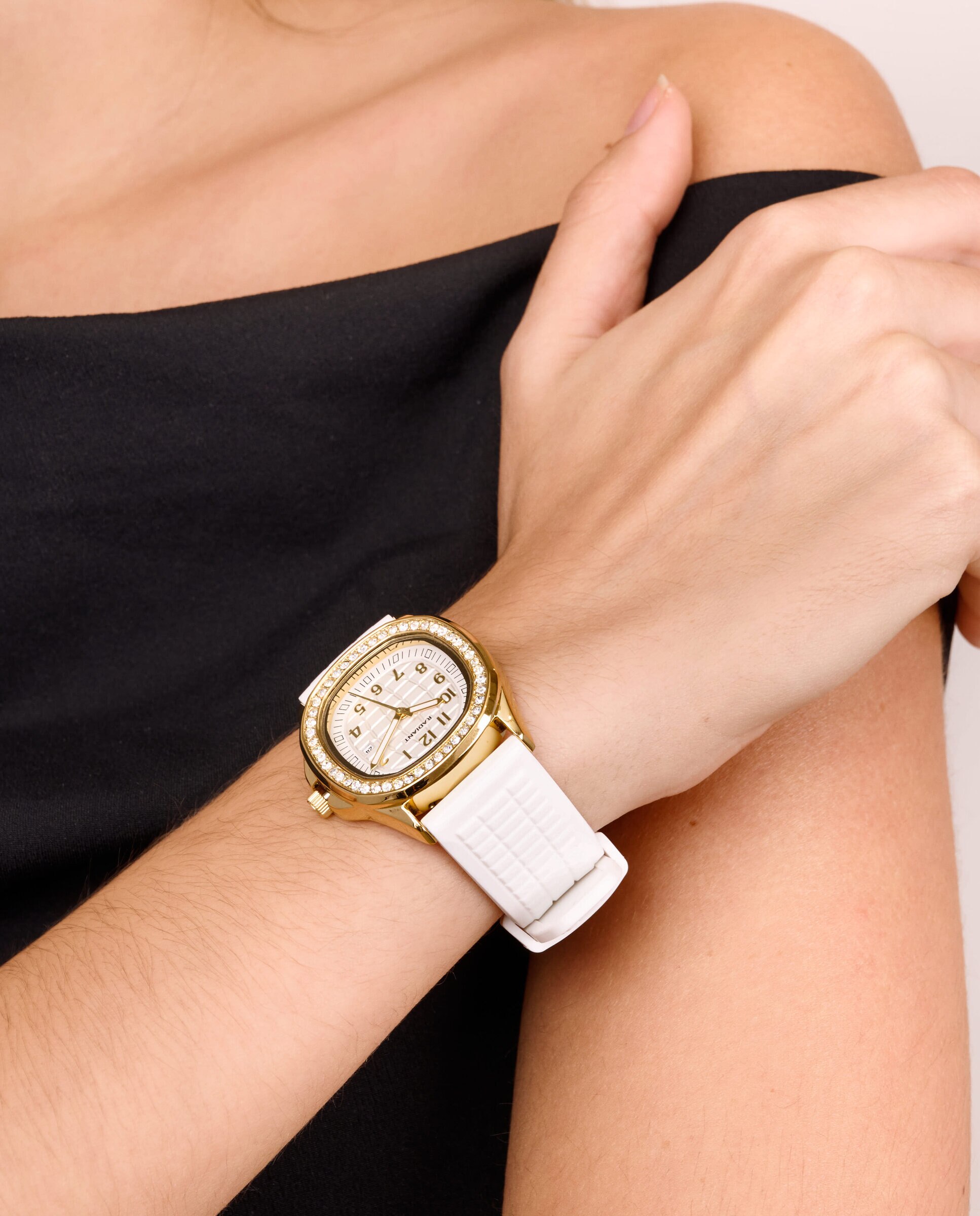 Relógio Azure Whisper Ra690203 de Silicone e Bracelete Branca Branco-2