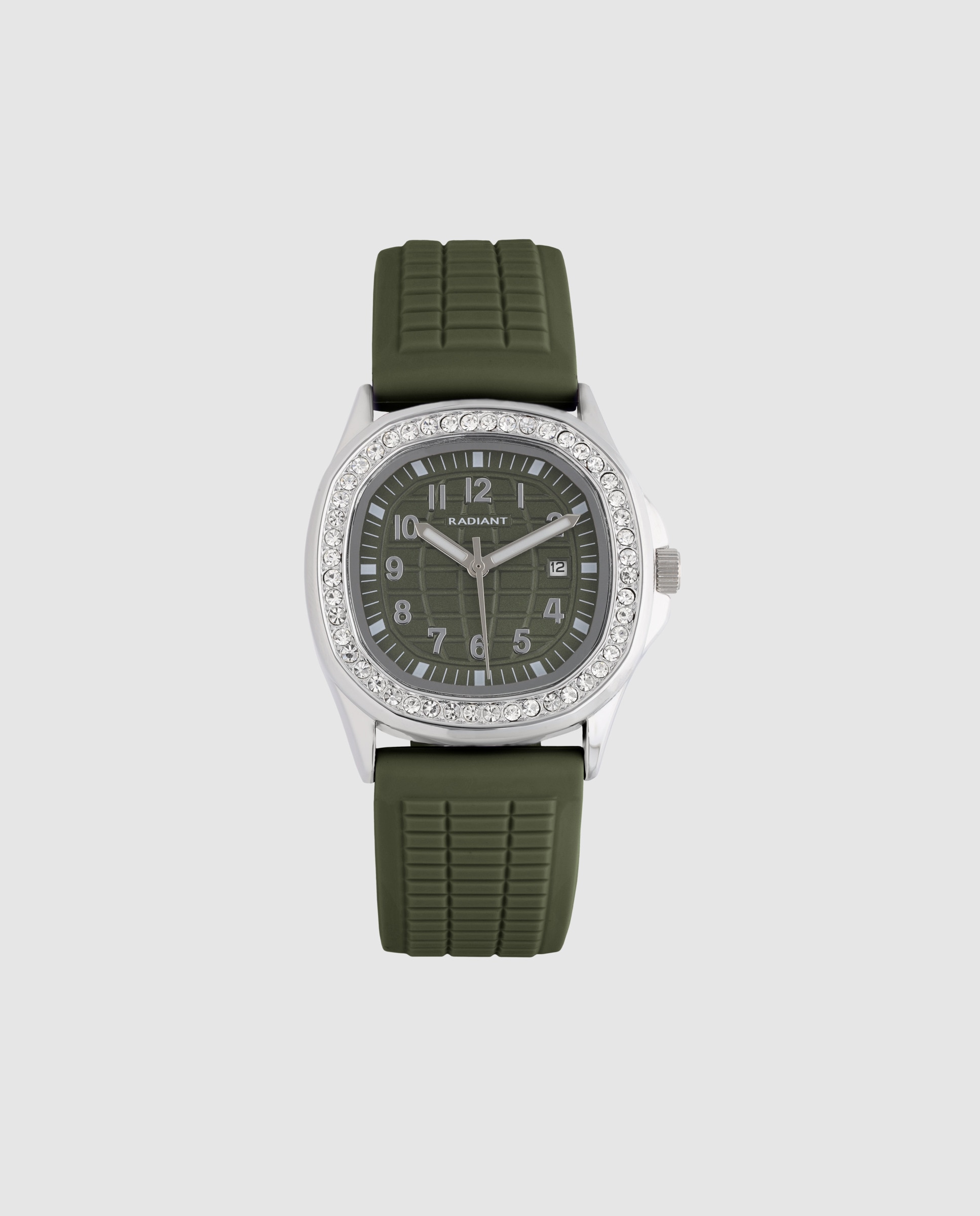 Relógio Azure Whisper Ra690204 de Silicone e Bracelete Verde Verde-1