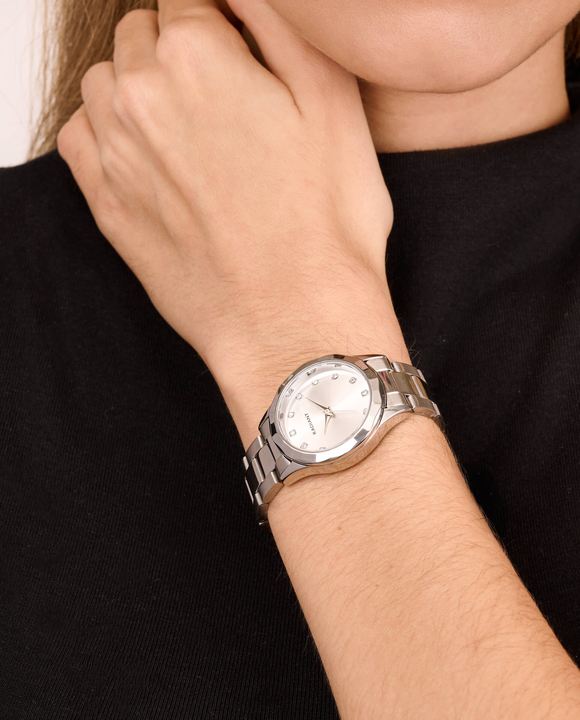 Relógio Velvet Sea Ra692201 de Aço e Bracelete Prateada/cinza Prata-2