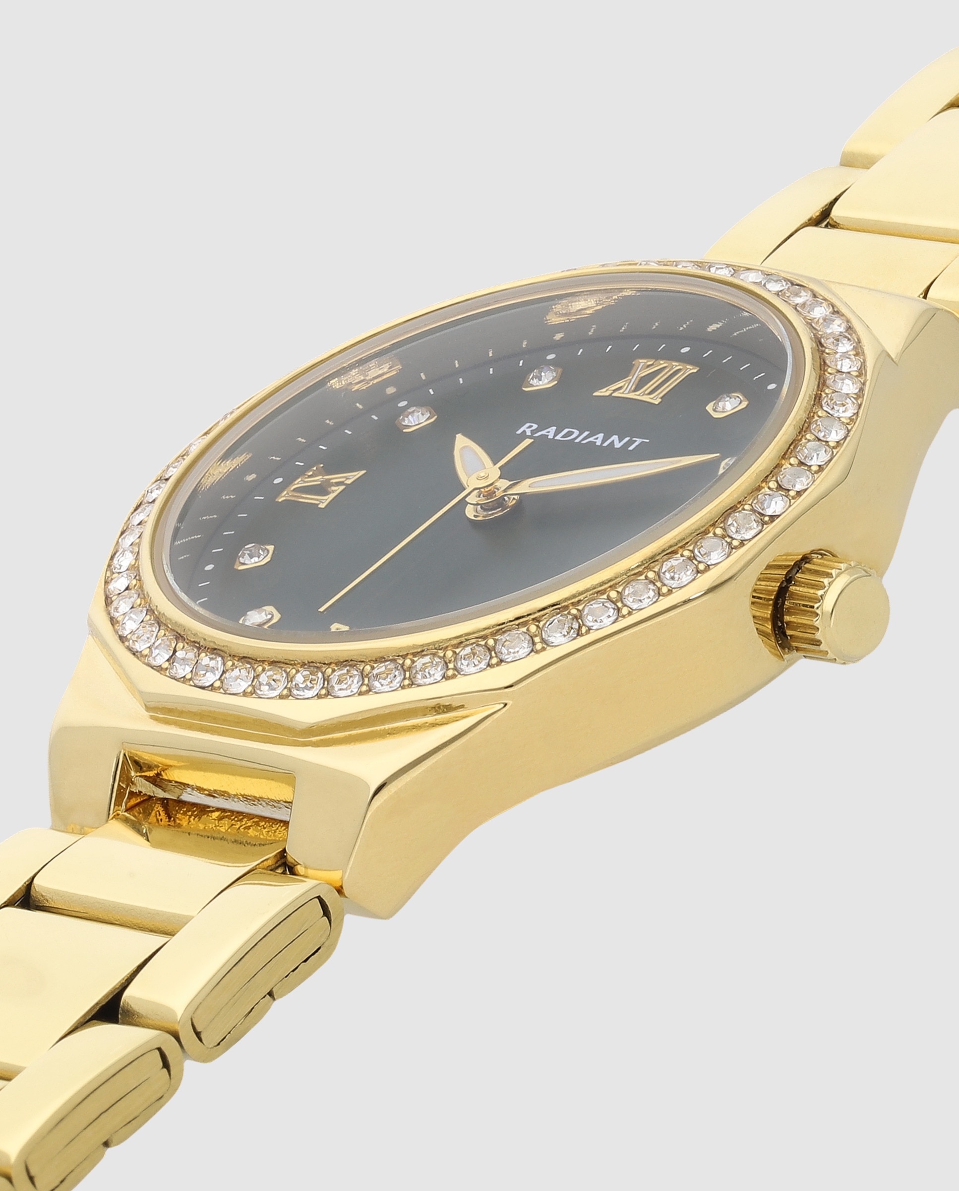 Relógio Quiet Luxe Ra691202 de Aço e Bracelete Dourada Ouro-4