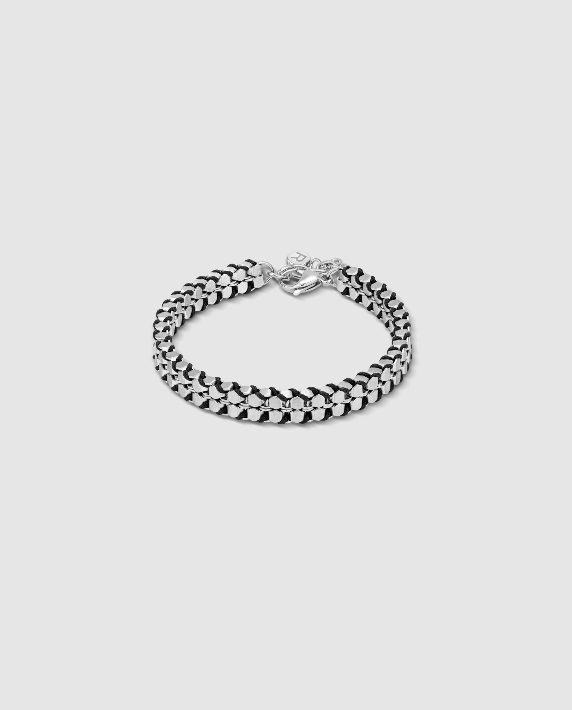 Imagem 0 de Pulseira Shadow Link de Aço Prateada