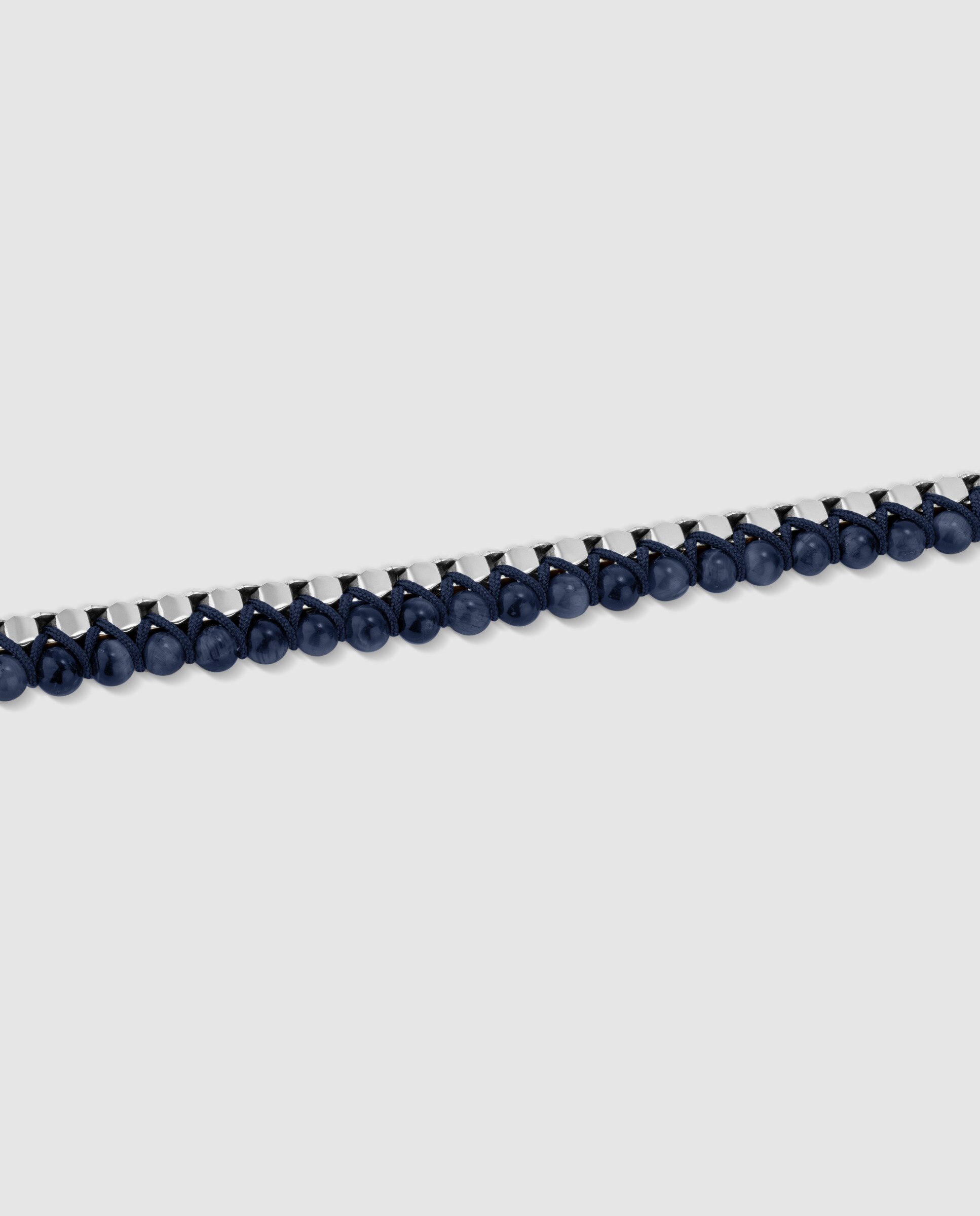 Pulseira Shadow Link de Aço Prateada Prata-3
